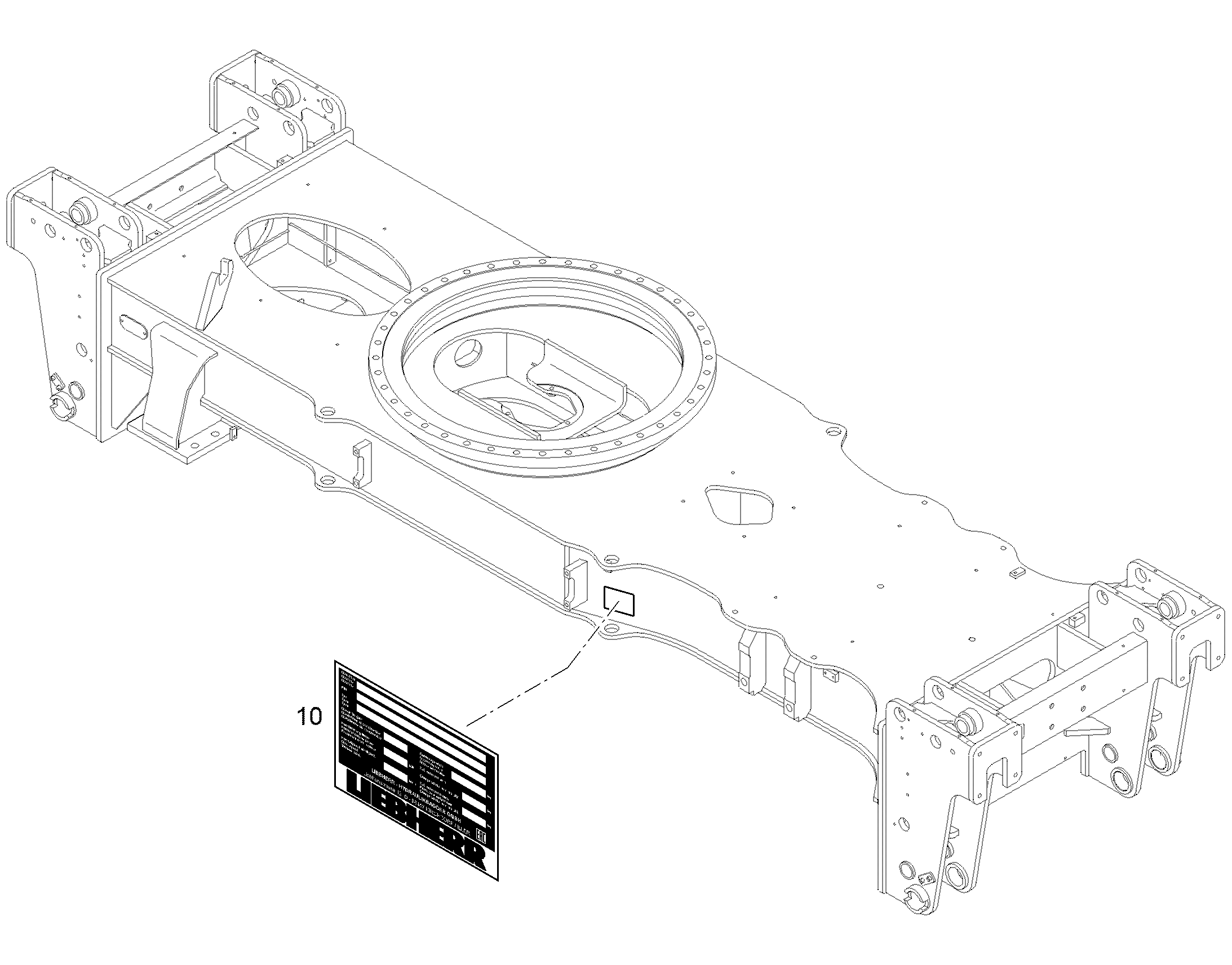 ТИПОВАЯ ТАБЛИЧКА 150mmX100mm 94093320 LIEBHERR