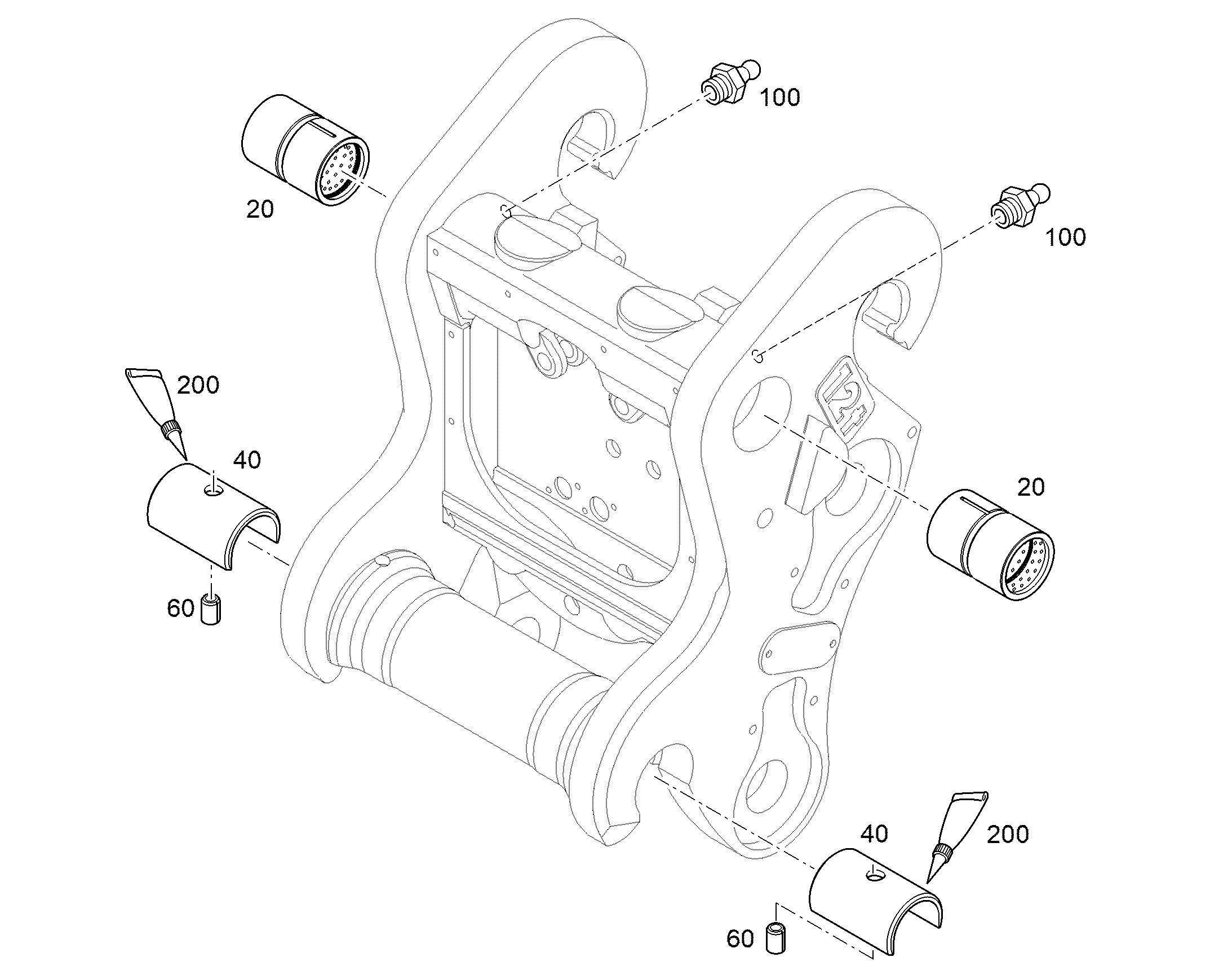 BUSH ASSEMBLY HALBSCHALEN 12967444 LIEBHERR