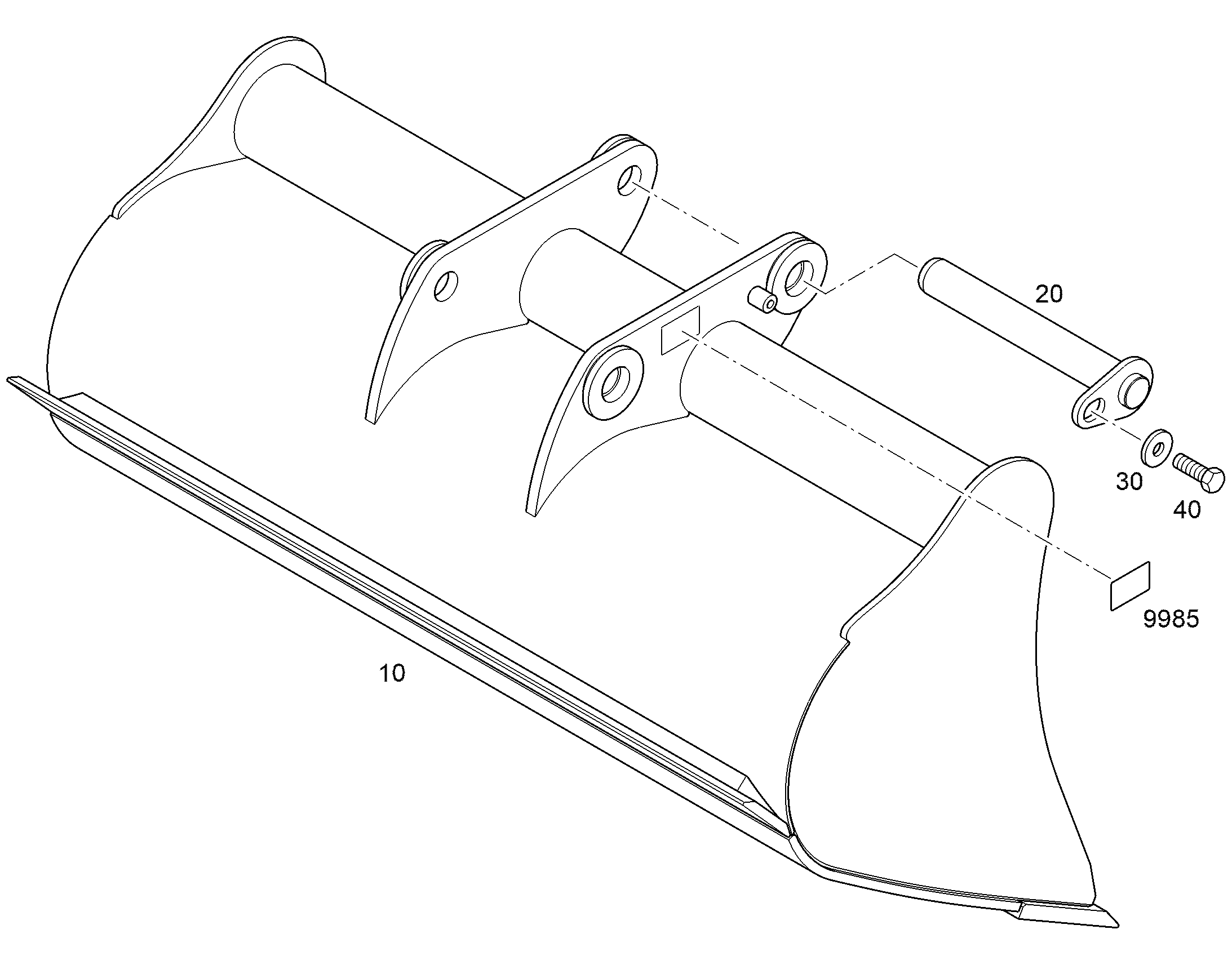 КОВШ КАНАВООЧИСТИТЕЛЯ 1600mm 0,80m³ 12879239 LIEBHERR