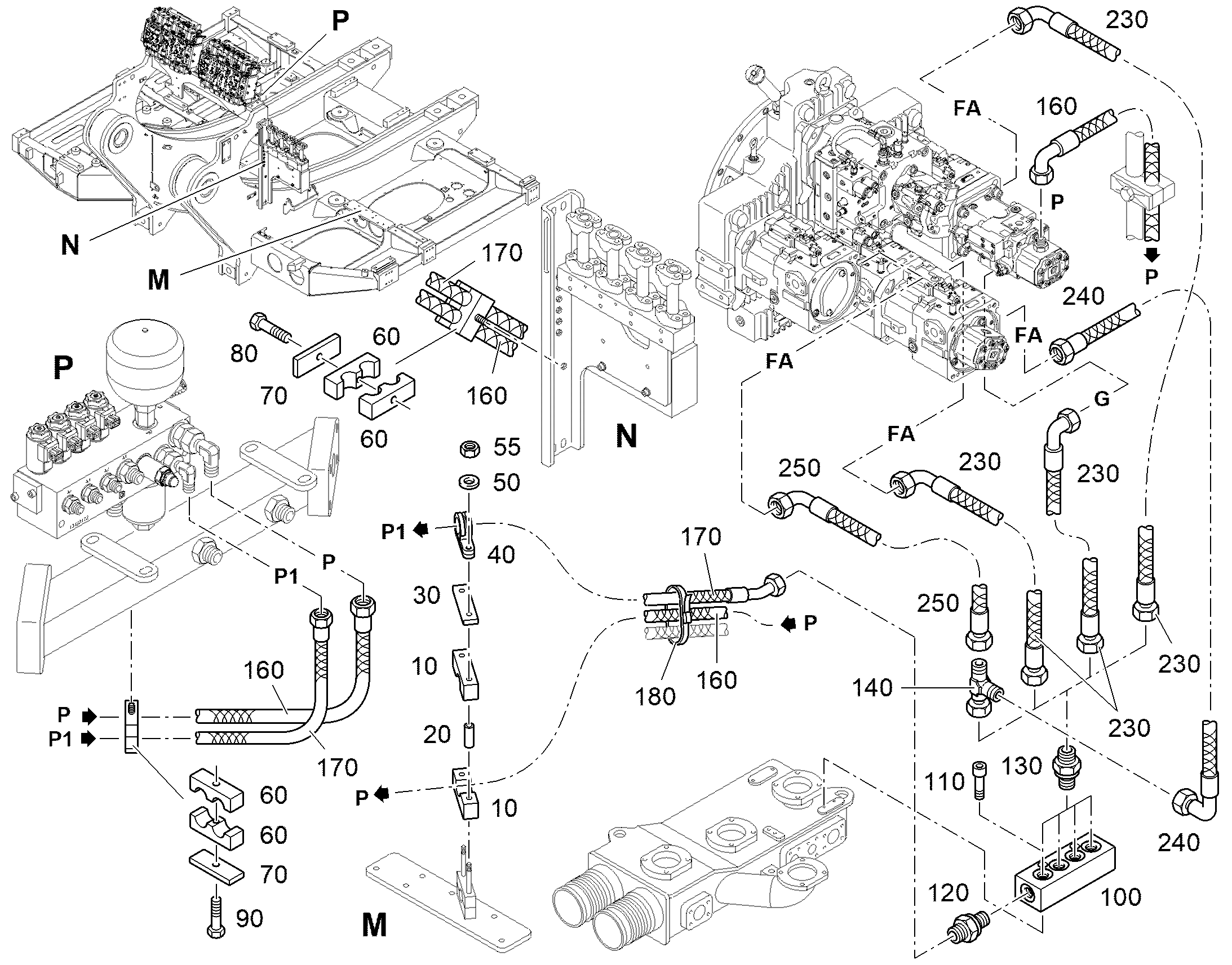 КЛЕММА ПОЛОВИННАЯ DIN 3015-3 Z 3 G 20 23 PP SW 11696529 LIEBHERR