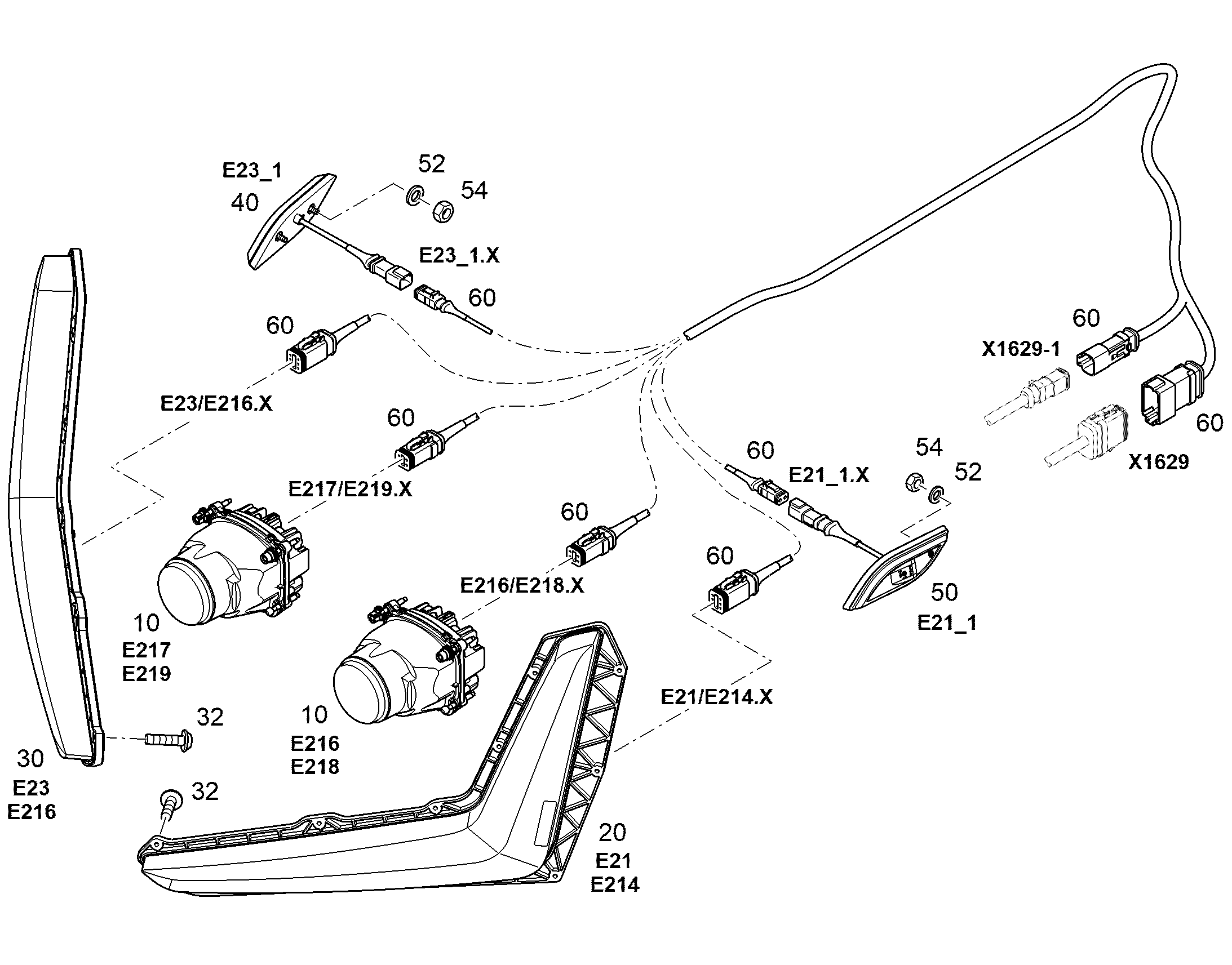 ФОНАРЬ 12244489 LIEBHERR