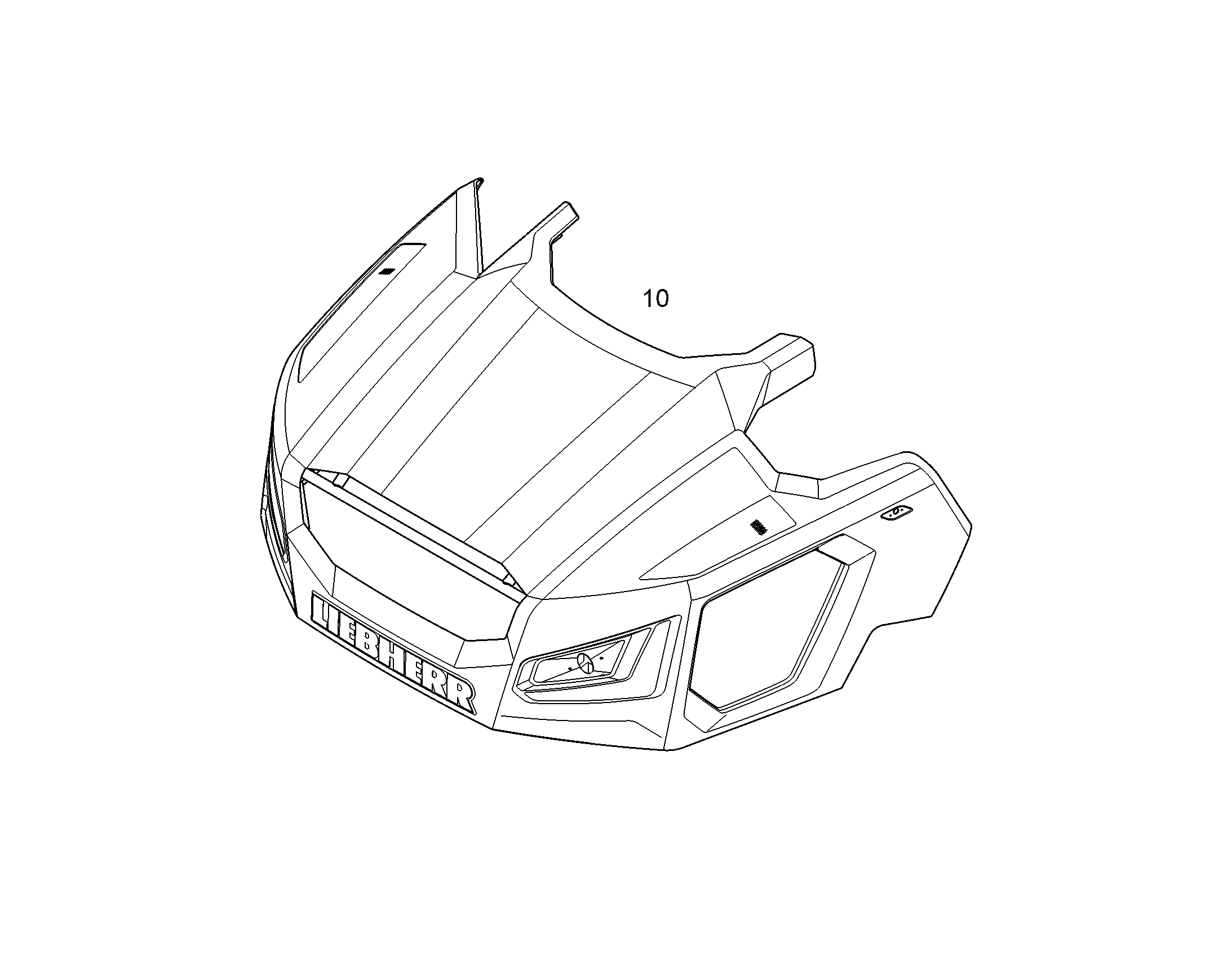 КАПОТ ДВИГАТЕЛЯ 12808603 LIEBHERR