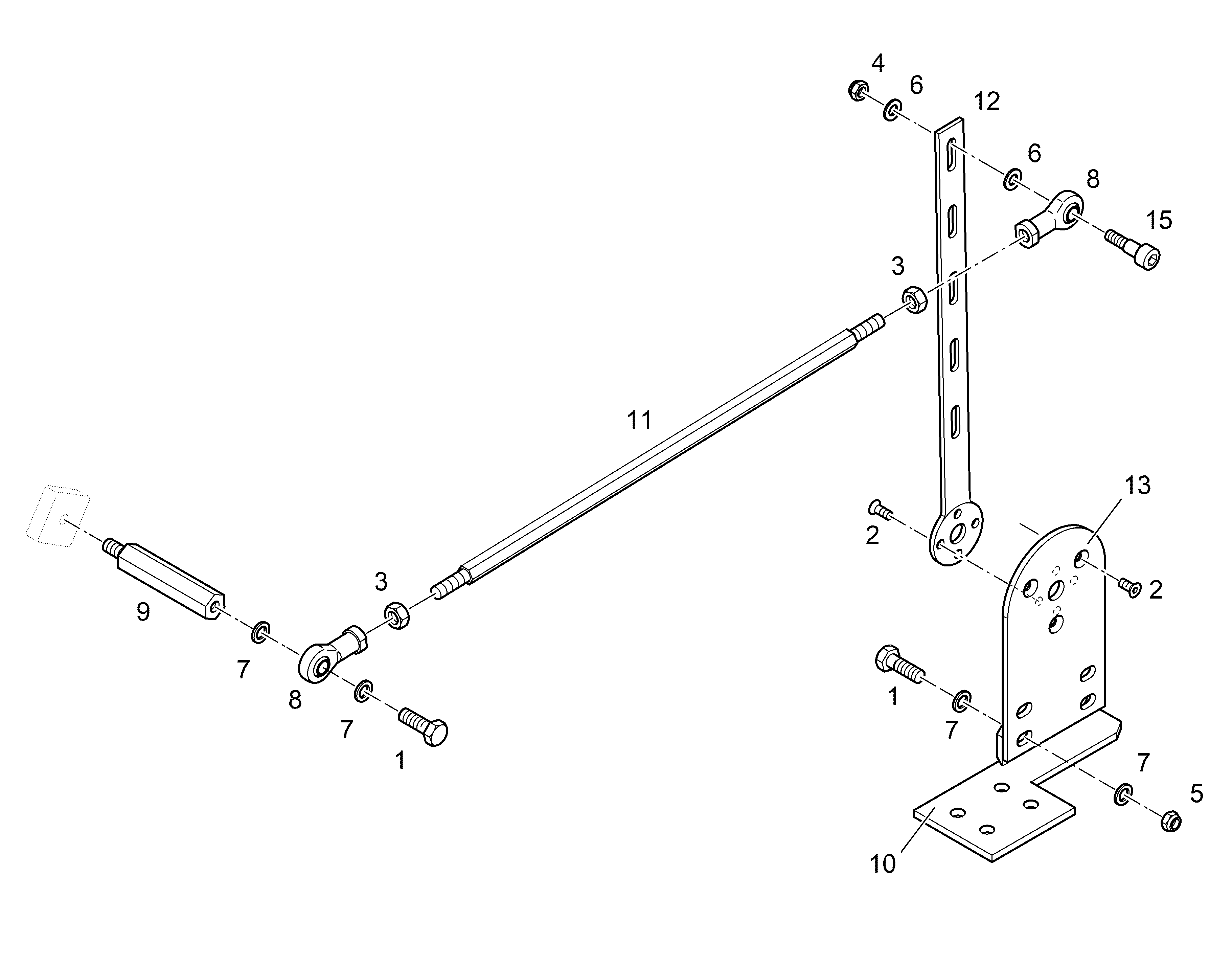 ШЕСТИГРАННАЯ ГАЙКА M8 411900514 LIEBHERR