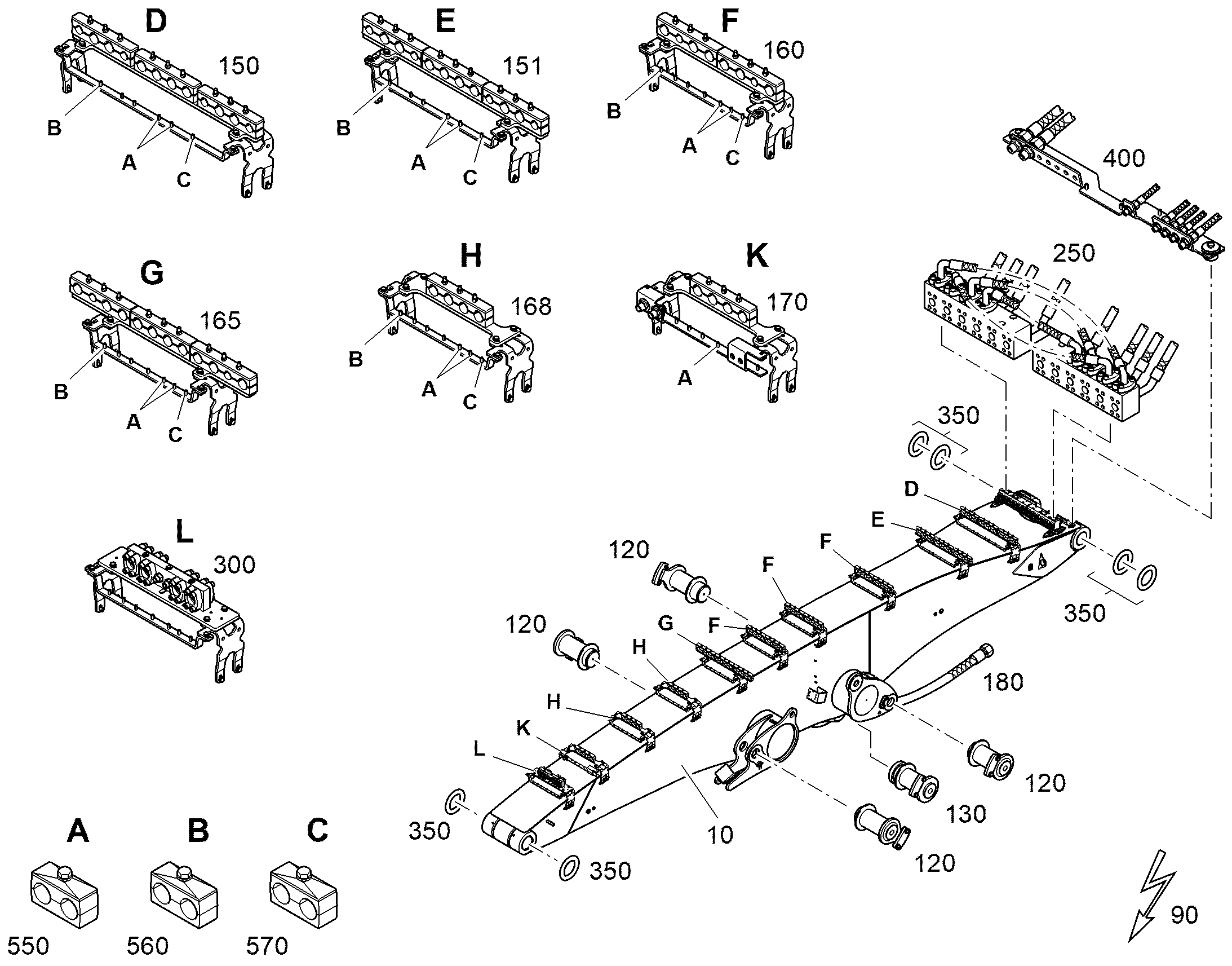 ПЛАНКА РЕЗЬБОВАЯ 12858013 LIEBHERR