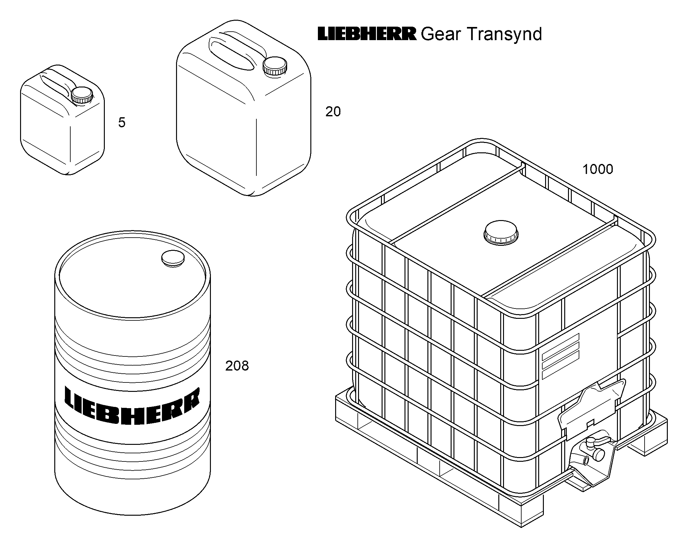 ТРАНСМИССИОННОЕ МАСЛО LIEBHERR GEAR ATF PLUS 37/208 l/FASS 12250291 LIEBHERR