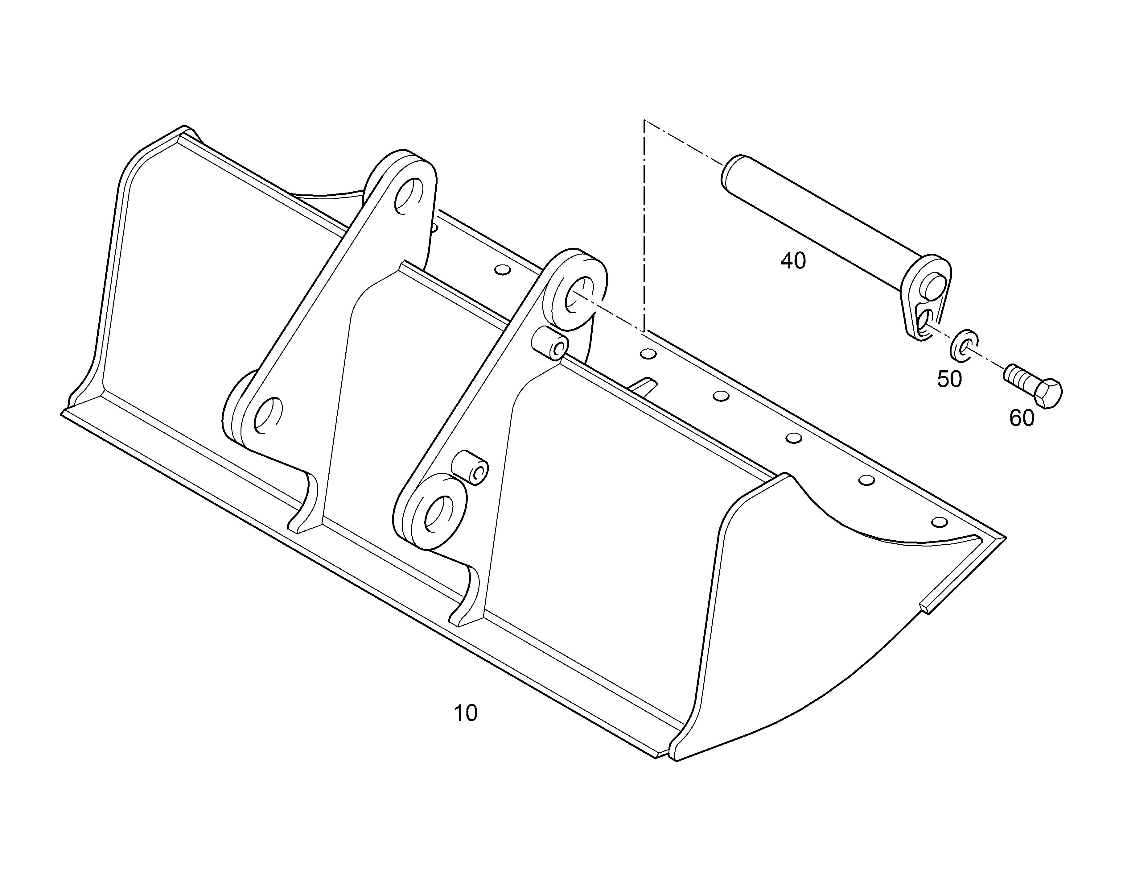 КОВШ КАНАВООЧИСТИТЕЛЯ 1500mm 0,33m³ 12902582 LIEBHERR