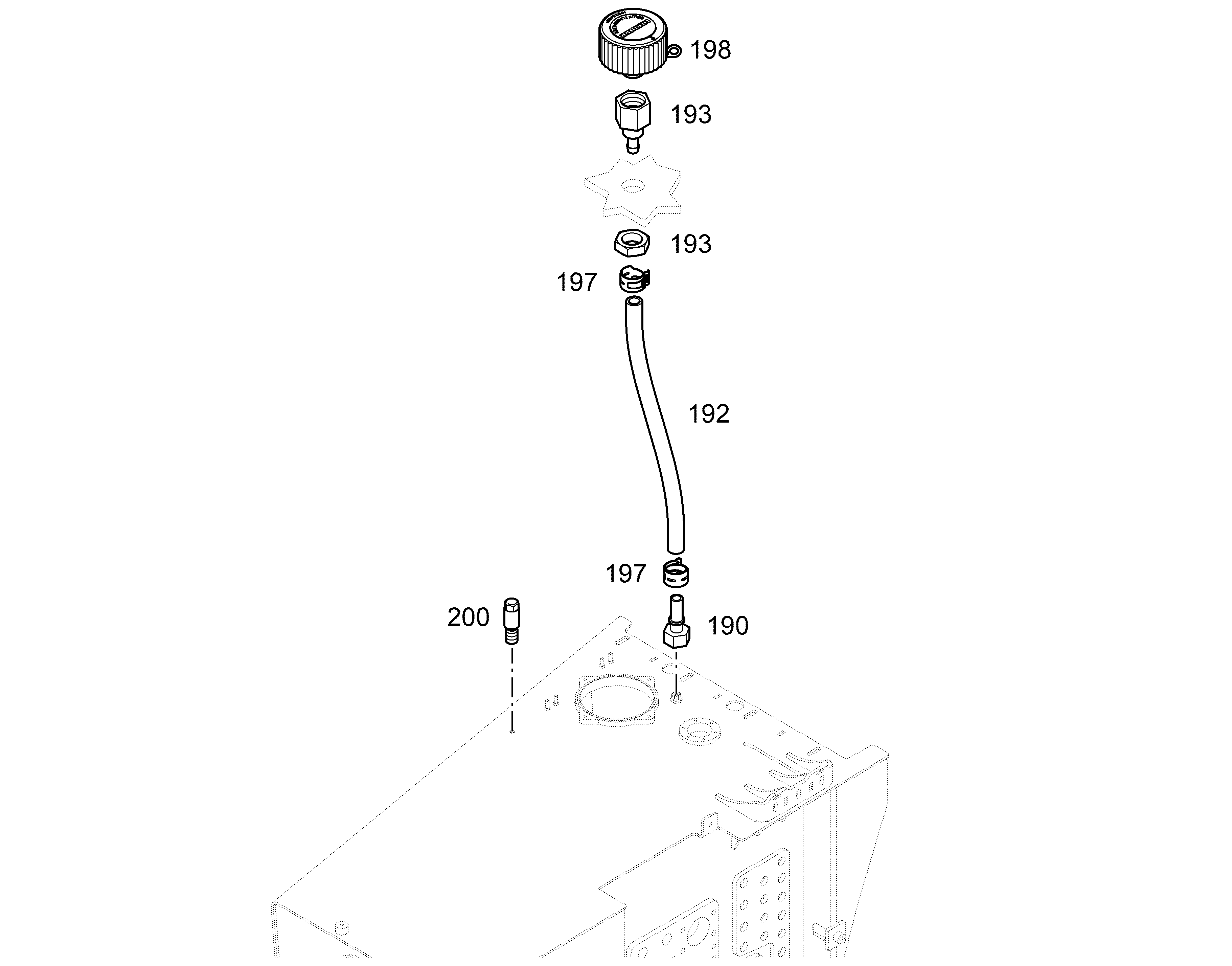 СОЕДИНЕНИЕ ШЛАНГОВОЕ DN12 ALUMINIUM 12238538 LIEBHERR