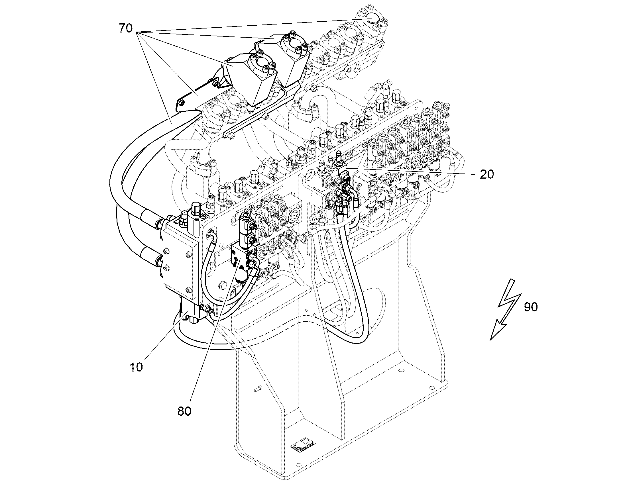 ПРОКЛАДКА ШЛАНГА 12816966 LIEBHERR