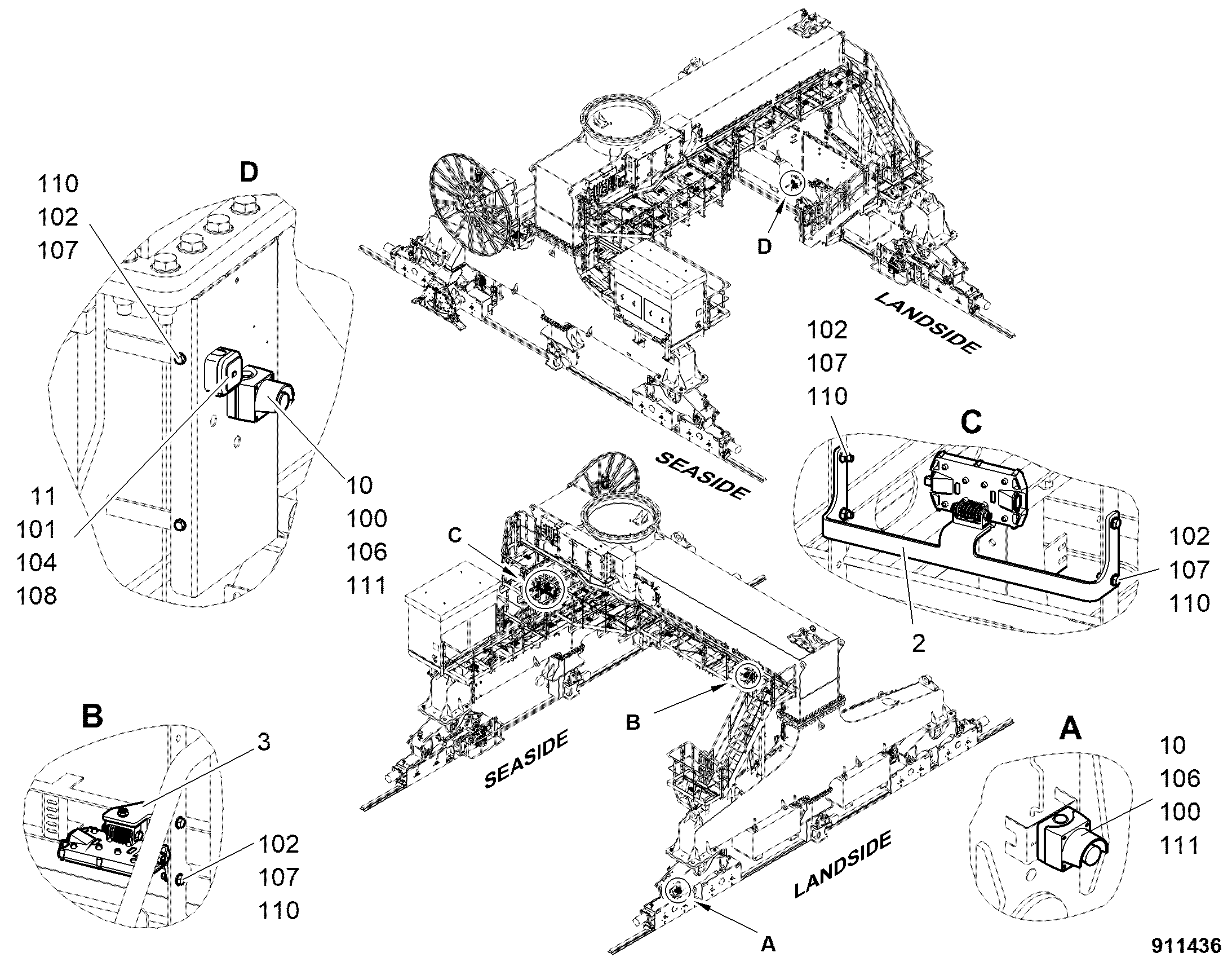 КЛАВИША НАЖИМНАЯ 606277014 LIEBHERR