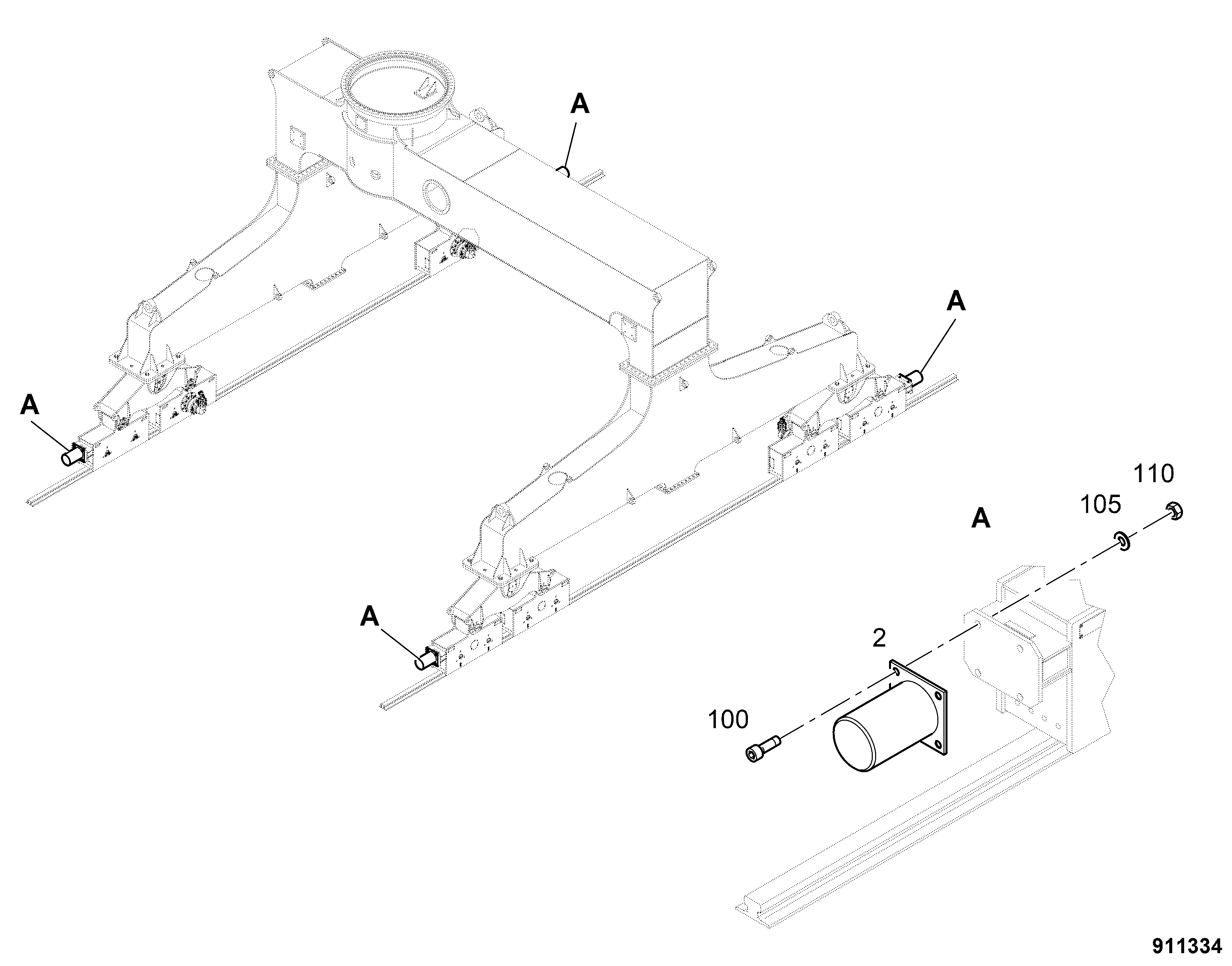 БУФЕР 726907514 LIEBHERR