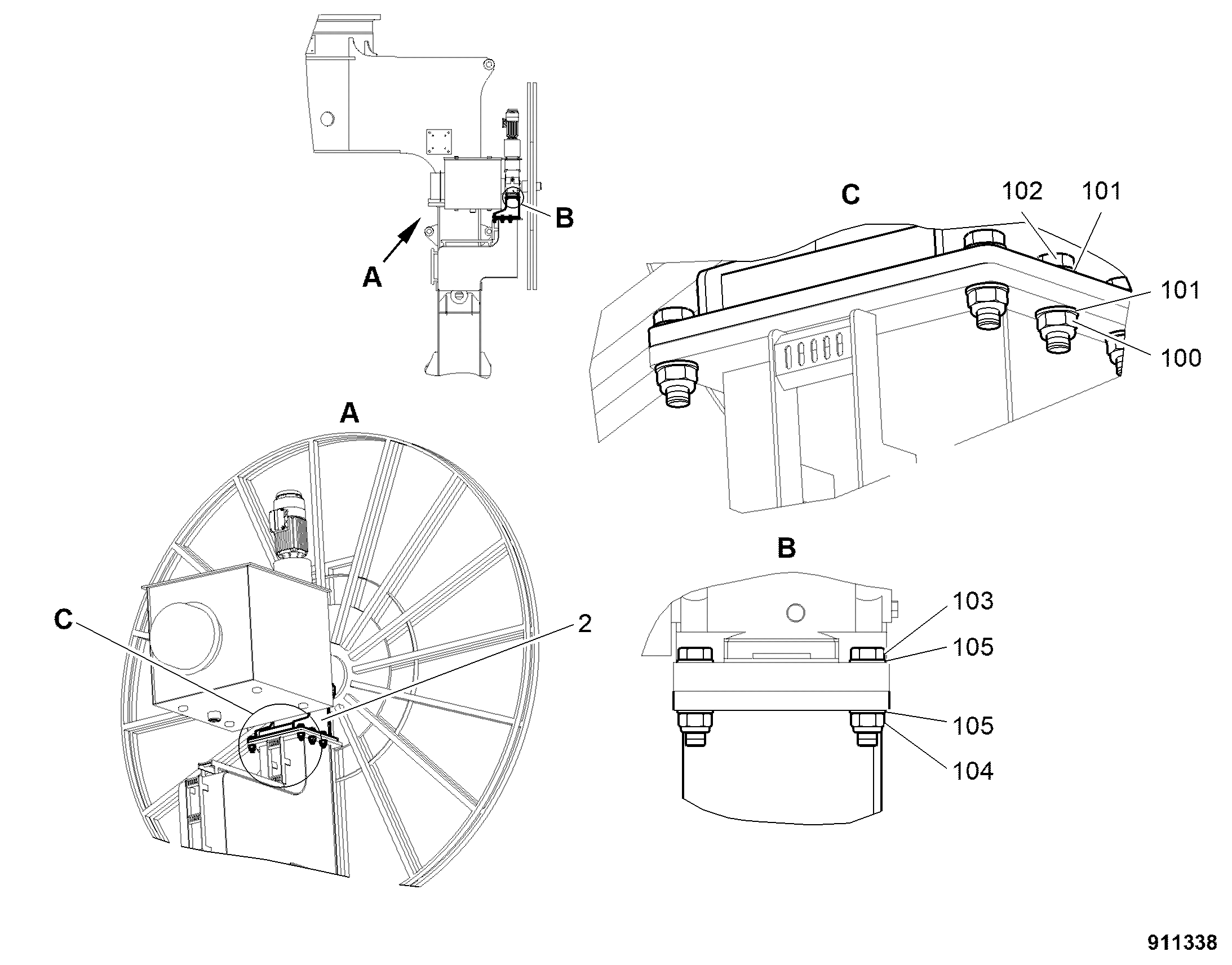ШЕСТИГРАННАЯ ГАЙКА M24 10544159 LIEBHERR