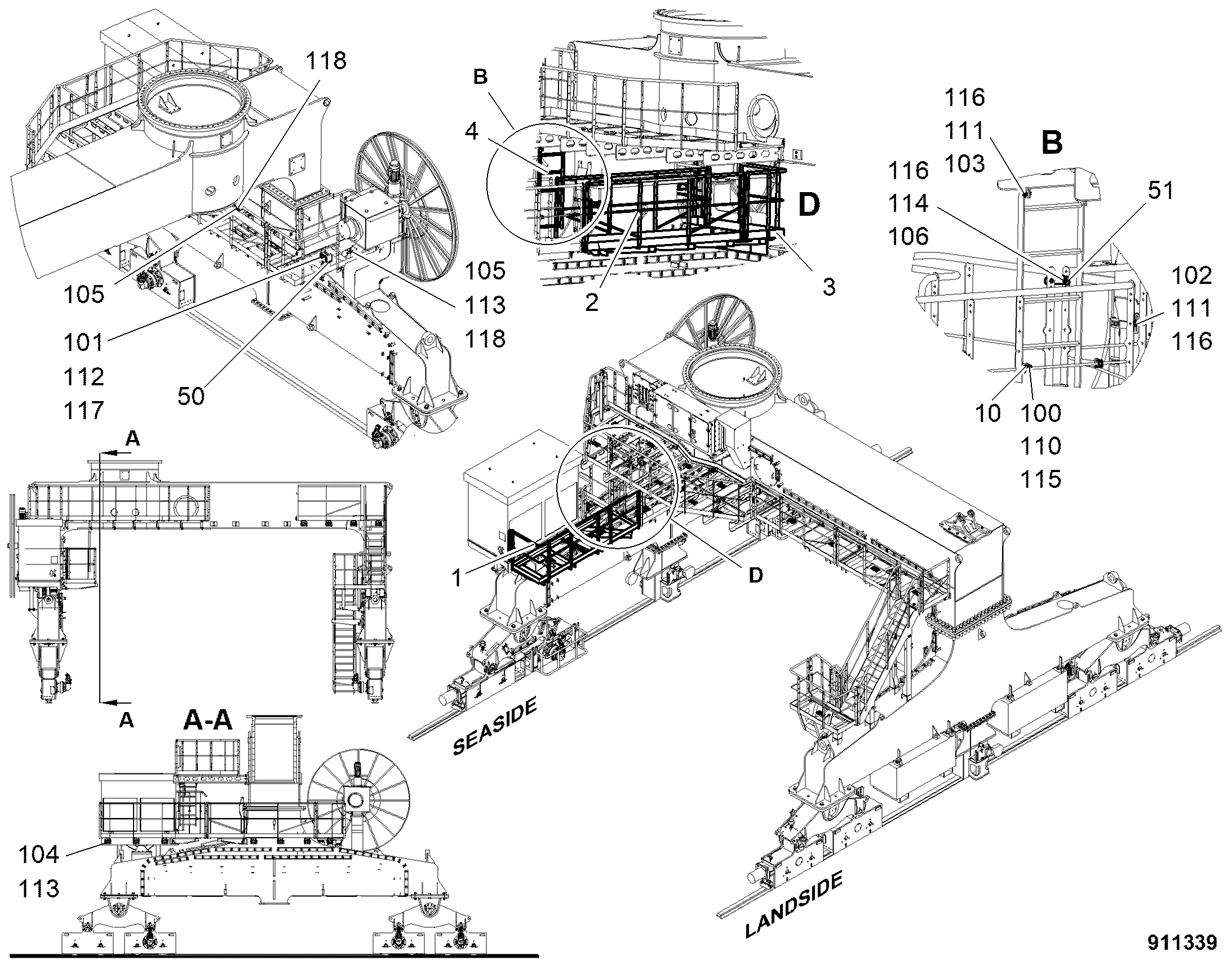ПЛОЩАДКА 13128844 LIEBHERR