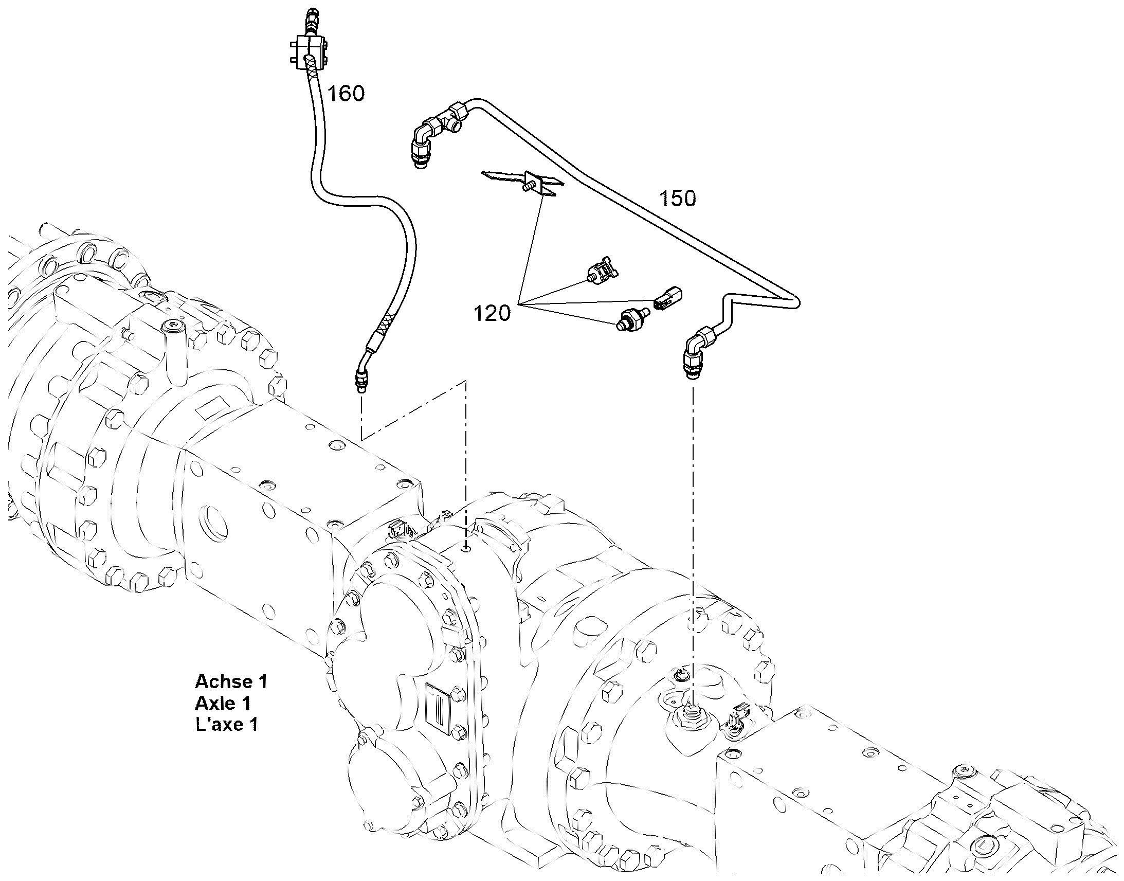 MOUNTING HYDR.INSTALLATION 12908459 LIEBHERR