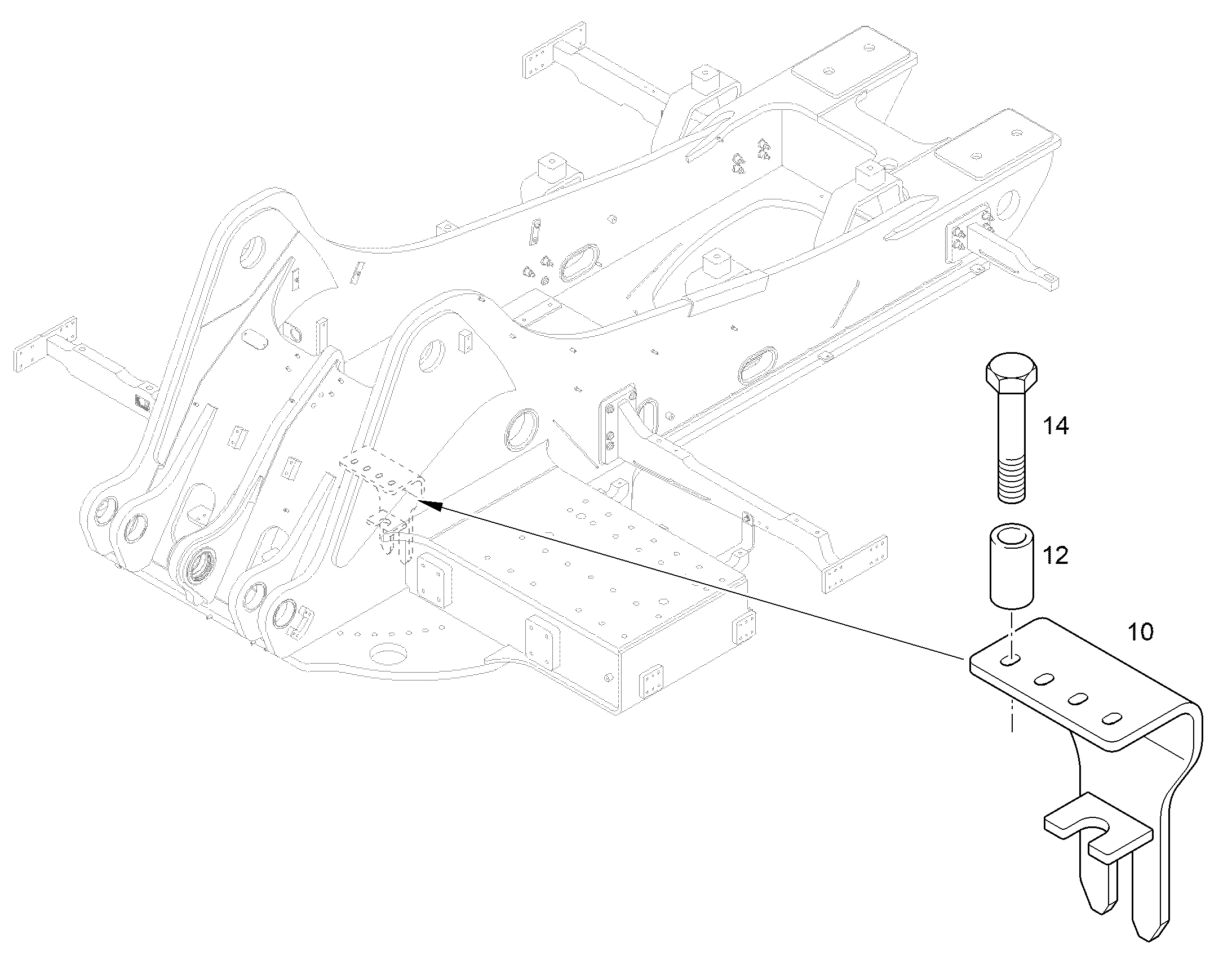 ПОВОДОК 12896149 LIEBHERR
