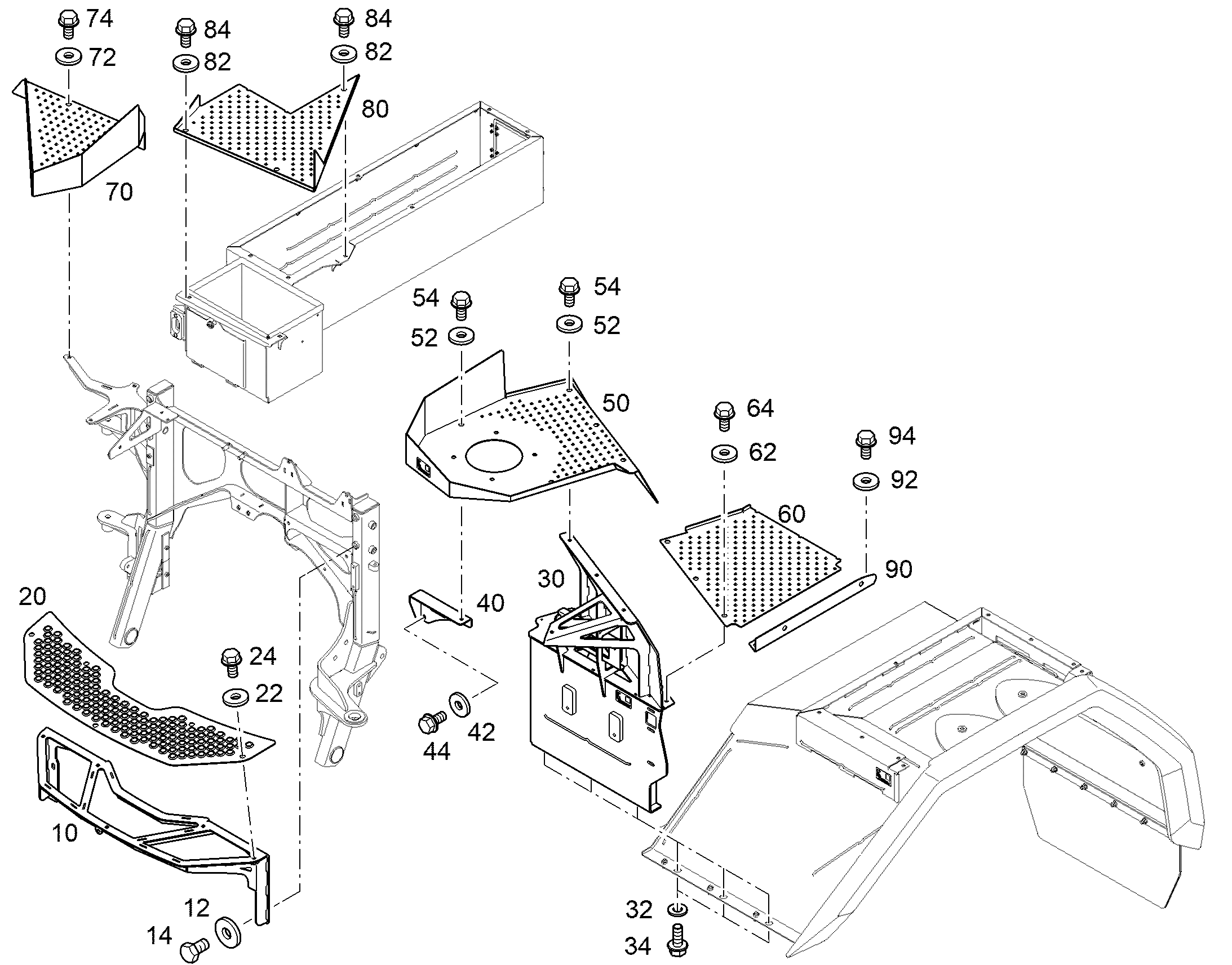ПЛАТФОРМА СПРАВА 12912624 LIEBHERR