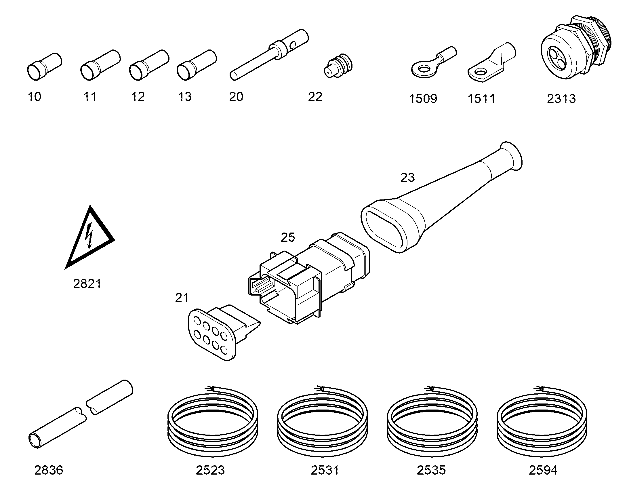 КАБЕЛЬ 7X 1mm² 6004358 LIEBHERR