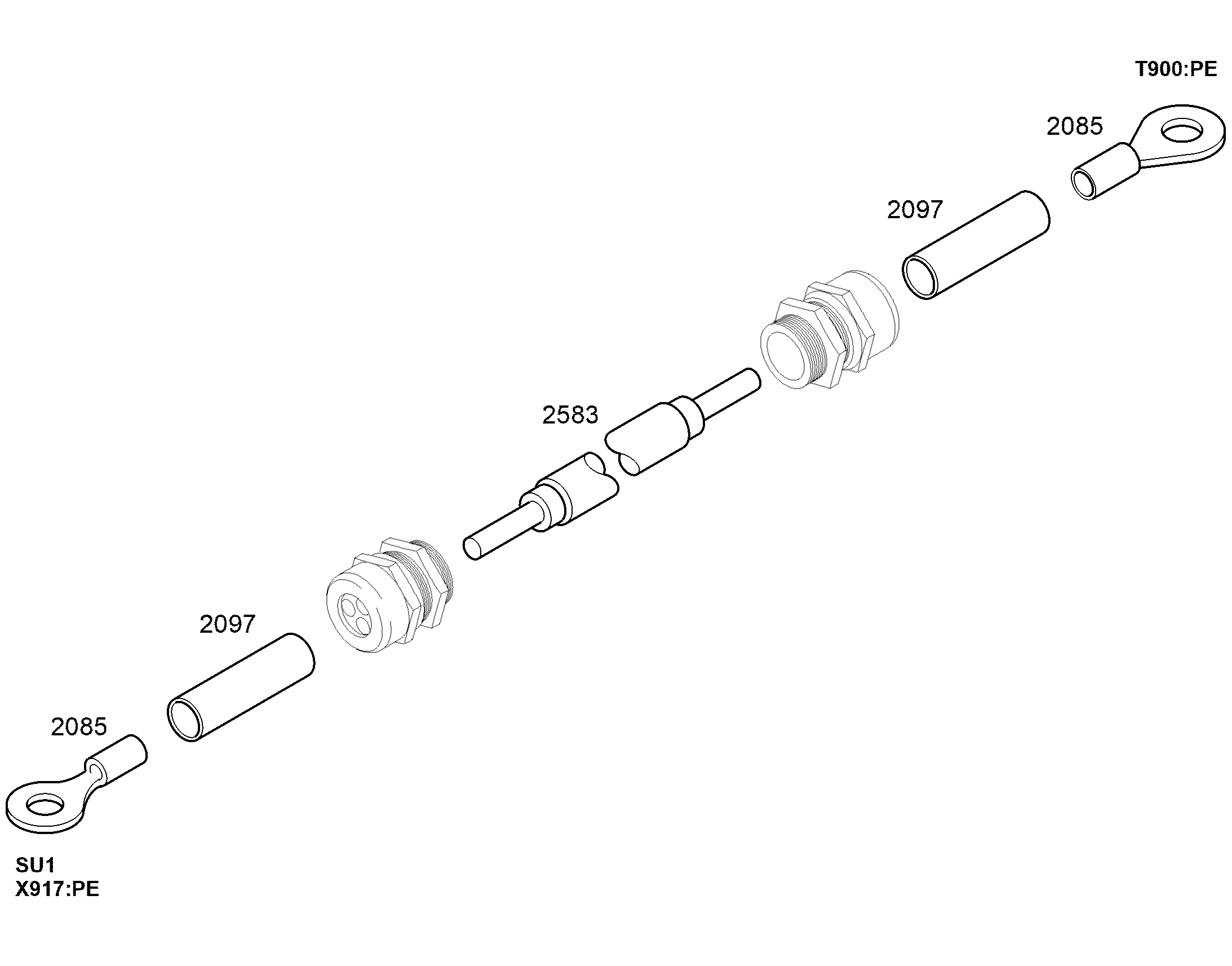 НАКОНЕЧНИК КАБЕЛЬНЫЙ M16X240 11645198 LIEBHERR
