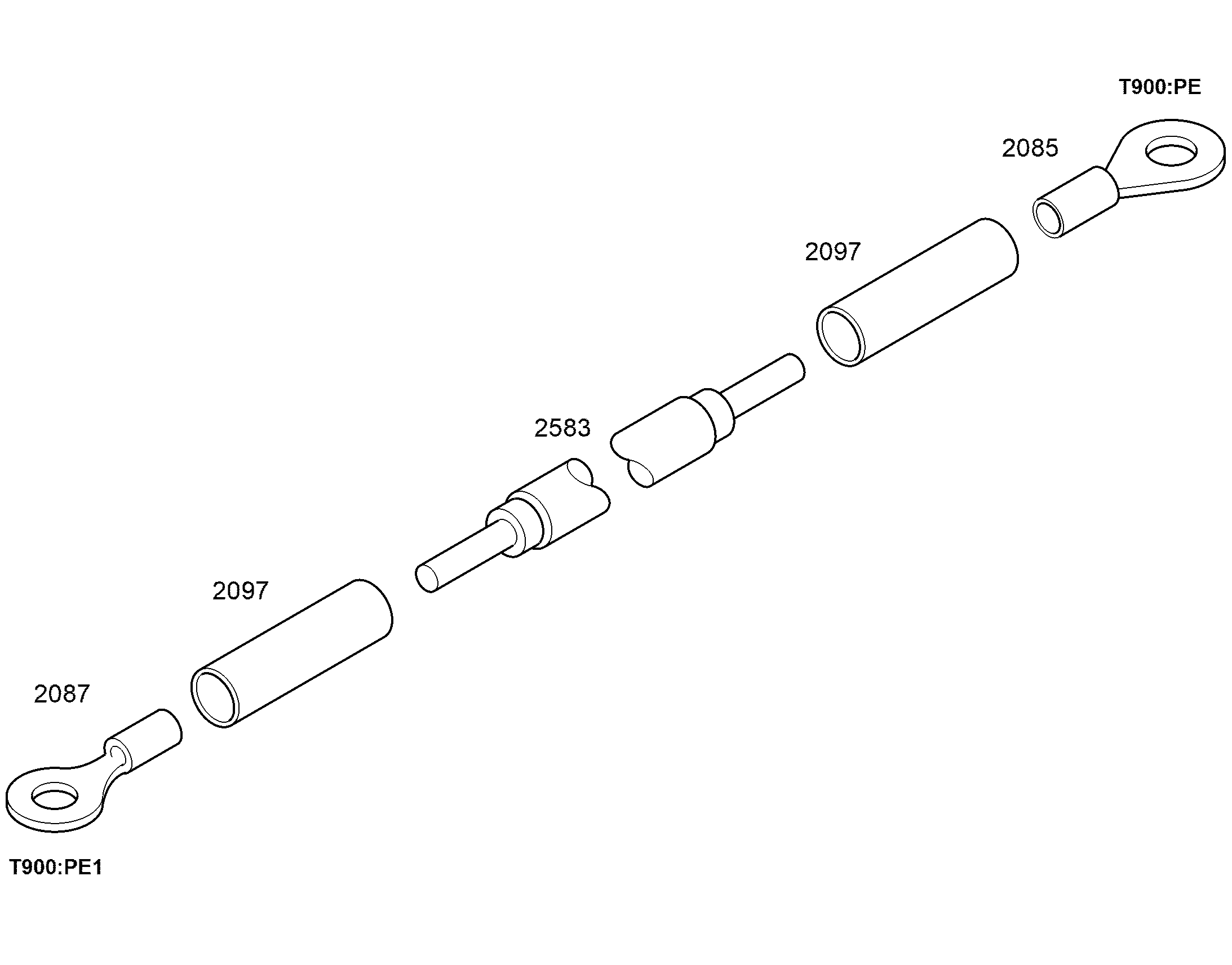 НАКОНЕЧНИК КАБЕЛЬНЫЙ M12X240 11691183 LIEBHERR