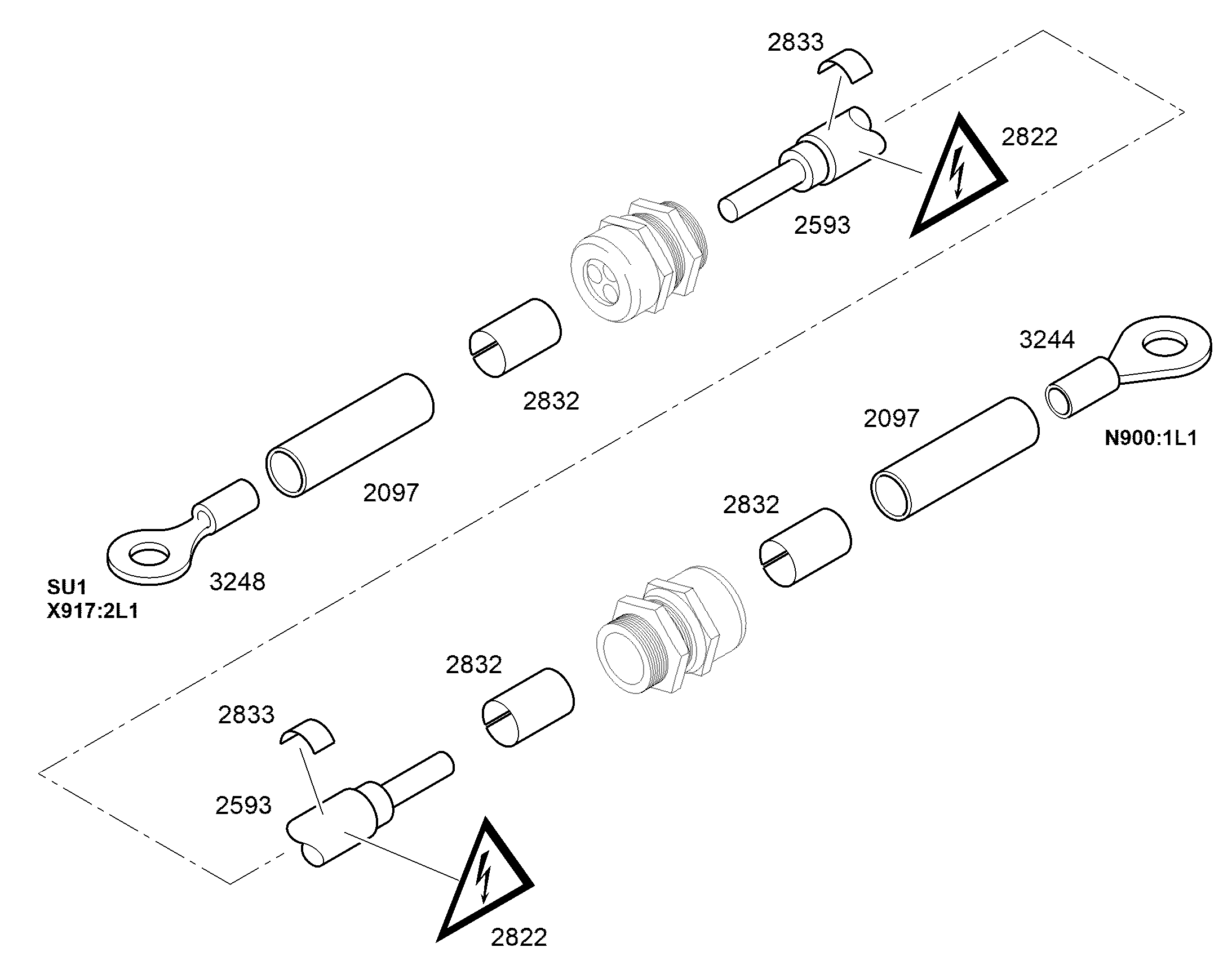 НАКОНЕЧНИК КАБЕЛЬНЫЙ M16X240 12224295 LIEBHERR