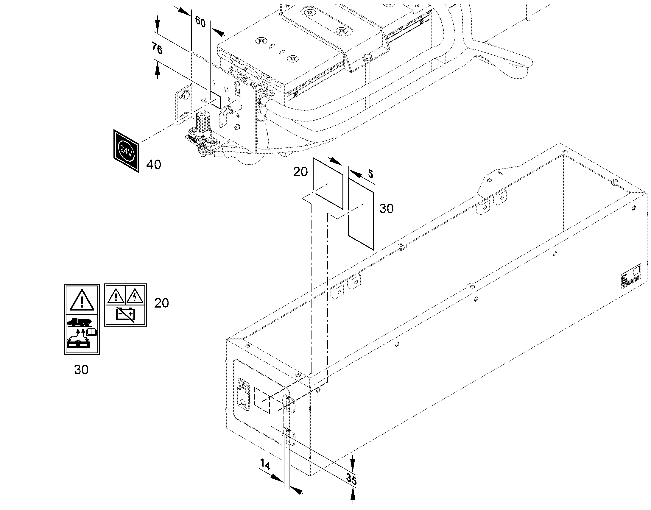 ТАБЛИЧКА 60mmX60mm 12937659 LIEBHERR