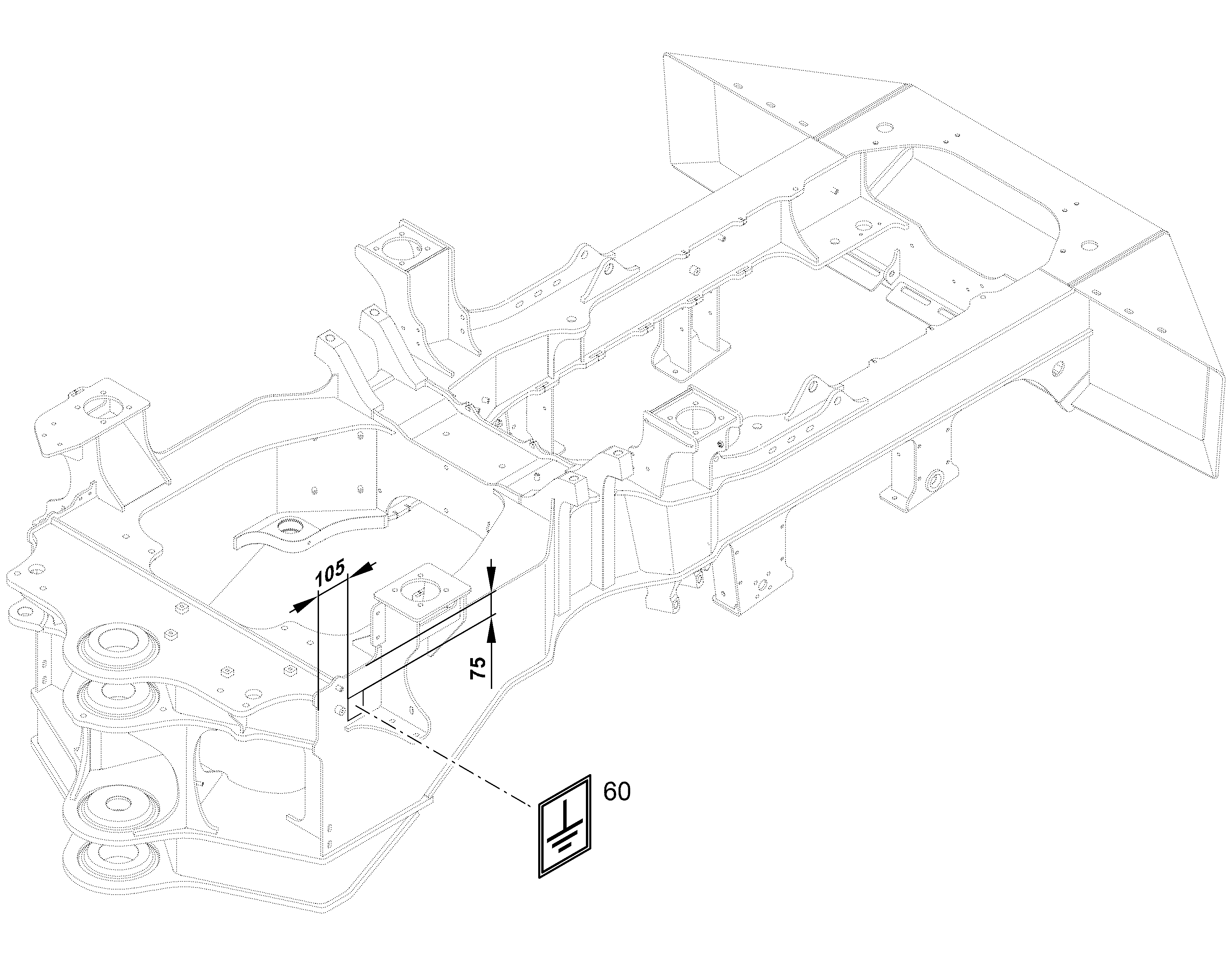 ТАБЛИЧКА 30mmX60mm 13440638 LIEBHERR
