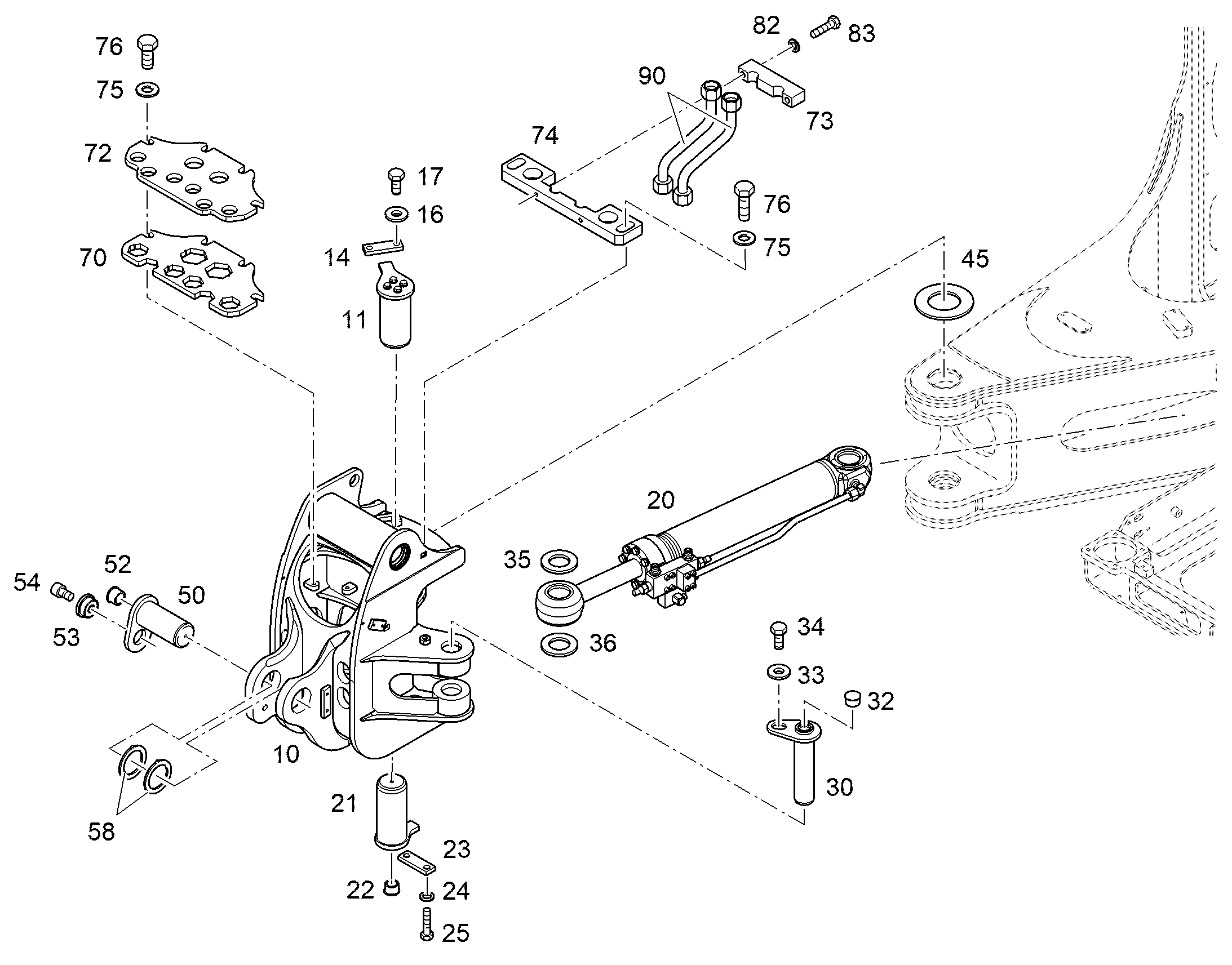ПОДШИПНИК ПОВОРОТНЫЙ 12934794 LIEBHERR