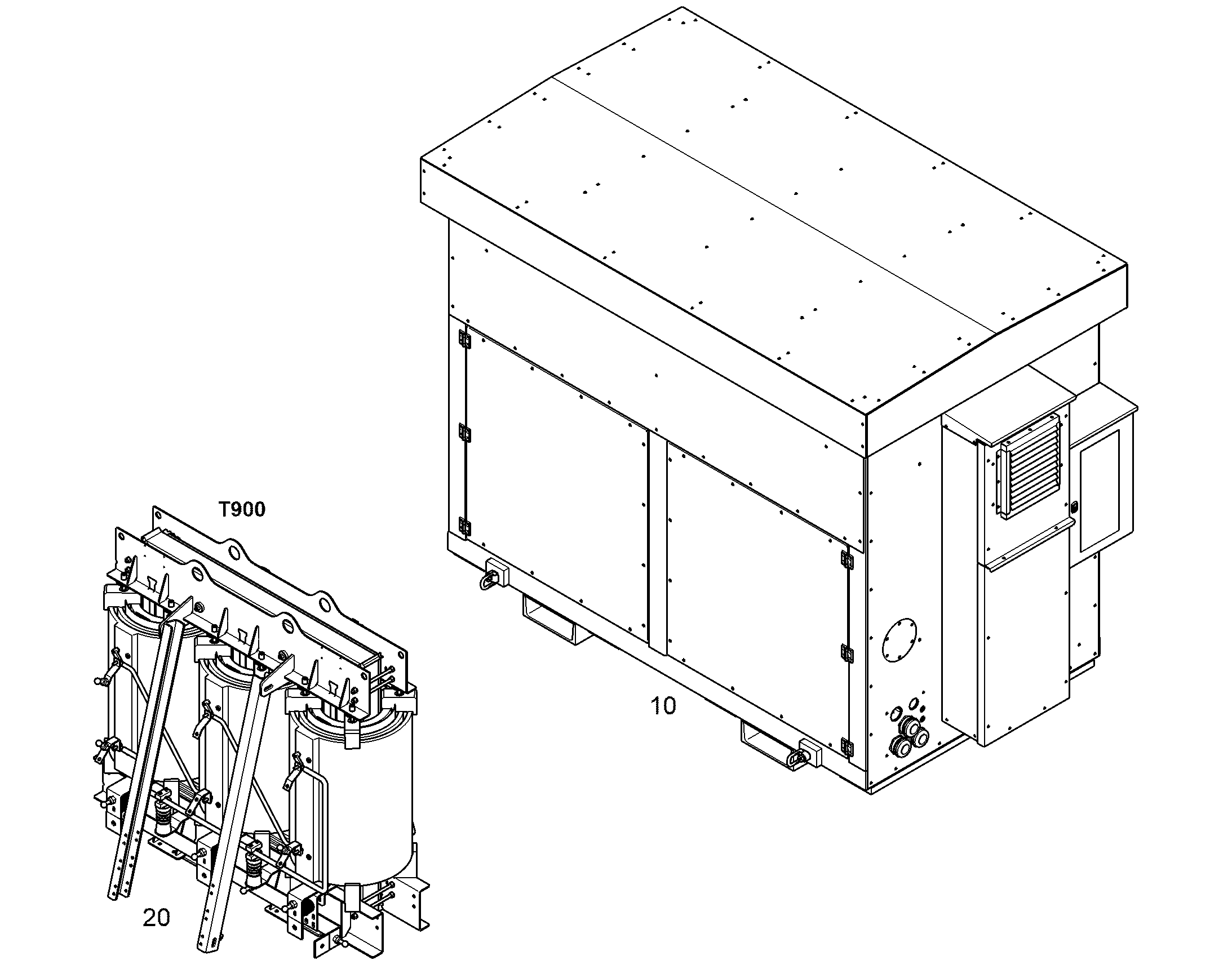 ТРАНСФОРМАТОР 500kVA 12255067 LIEBHERR
