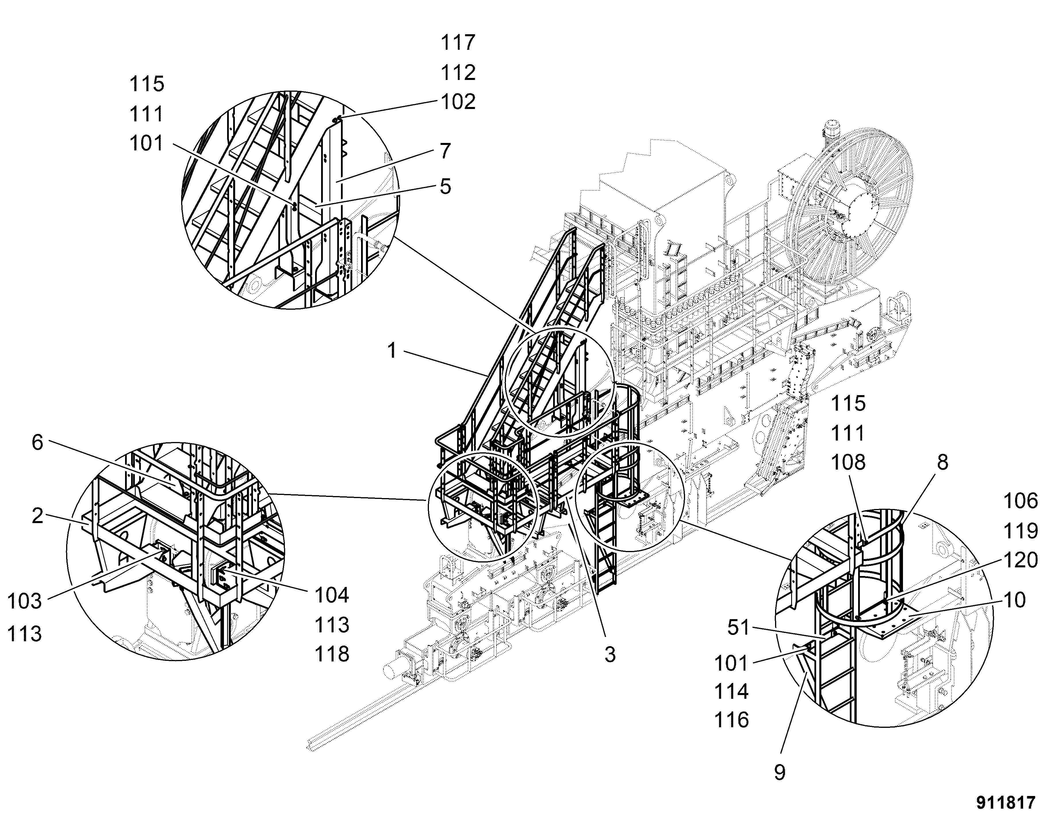 ШЕСТИГРАННАЯ ГАЙКА M14 10544152 LIEBHERR