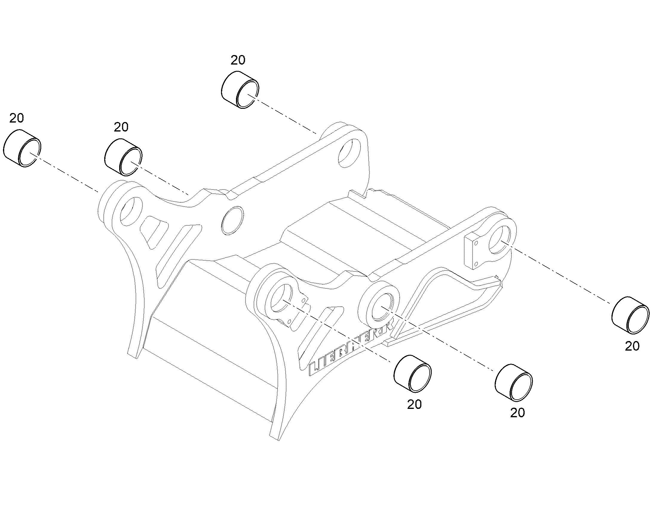 BUSH ASSEMBLY 12987625 LIEBHERR