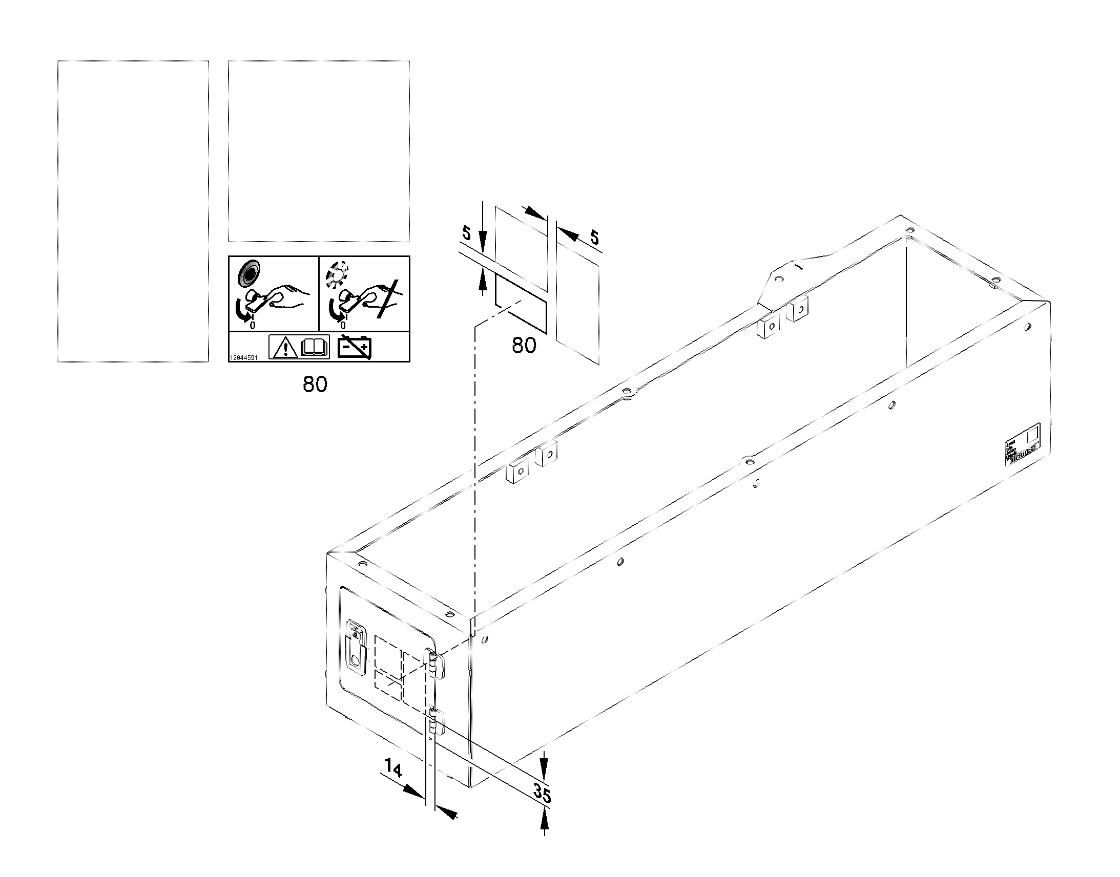 ТАБЛИЧКА SCHILD 60mmX35mm 12844591 LIEBHERR