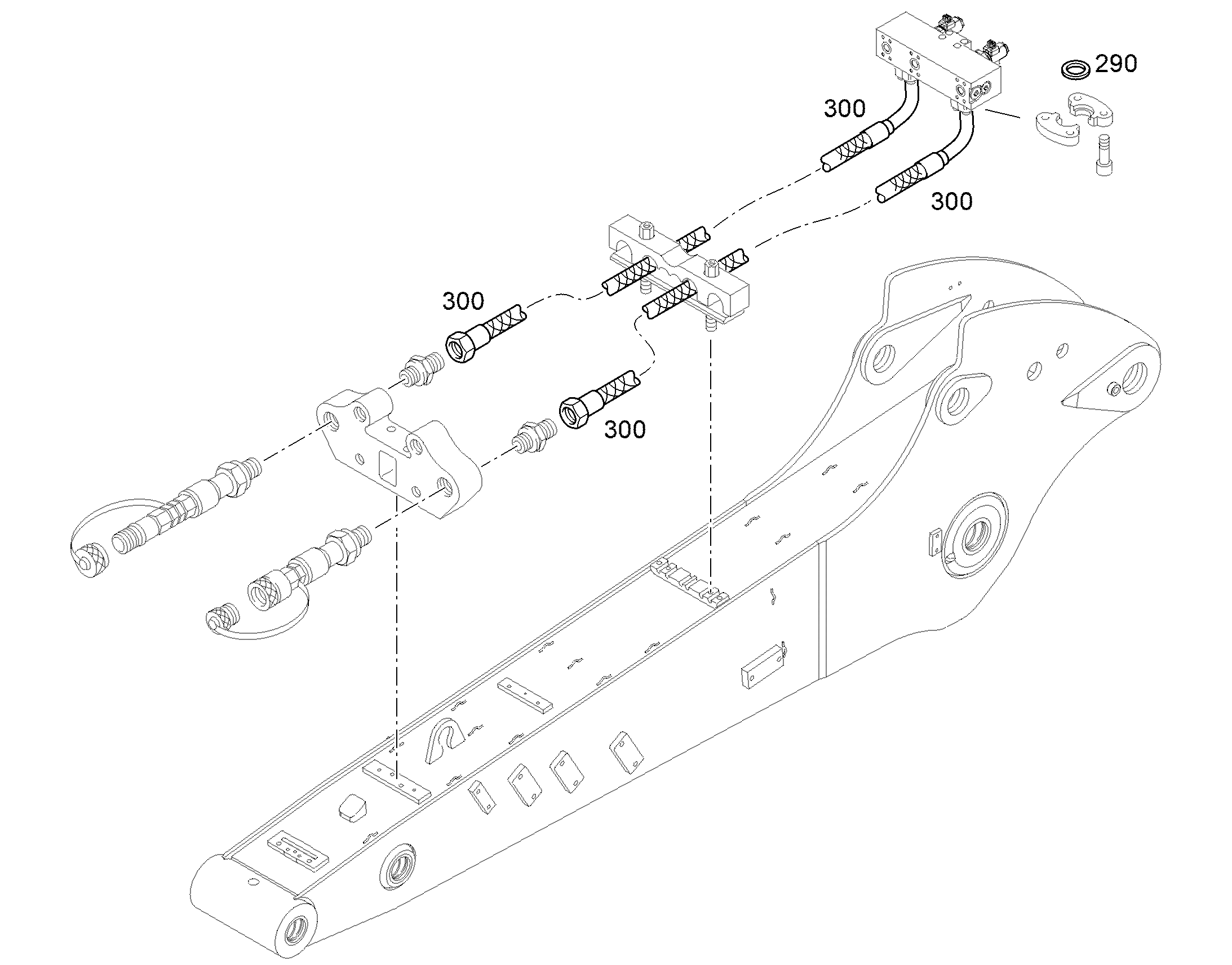 ШЛАНГ 20X1675 12257497 LIEBHERR