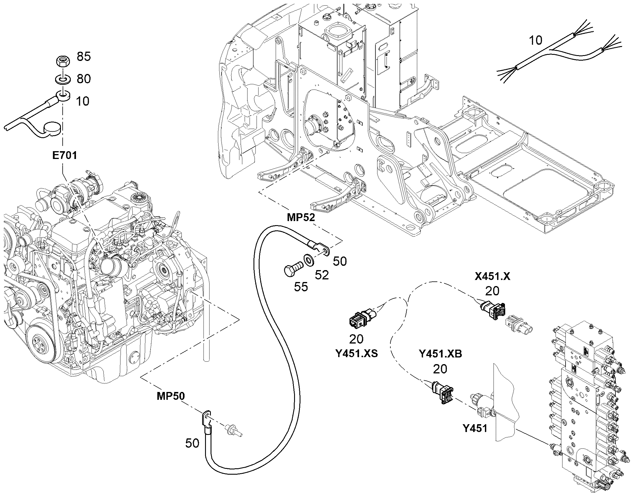 КОМП-Т КАБЕЛЕЙ ПОВОР.ПЛАТФОРМЫ OBW - UTW 12925897 LIEBHERR