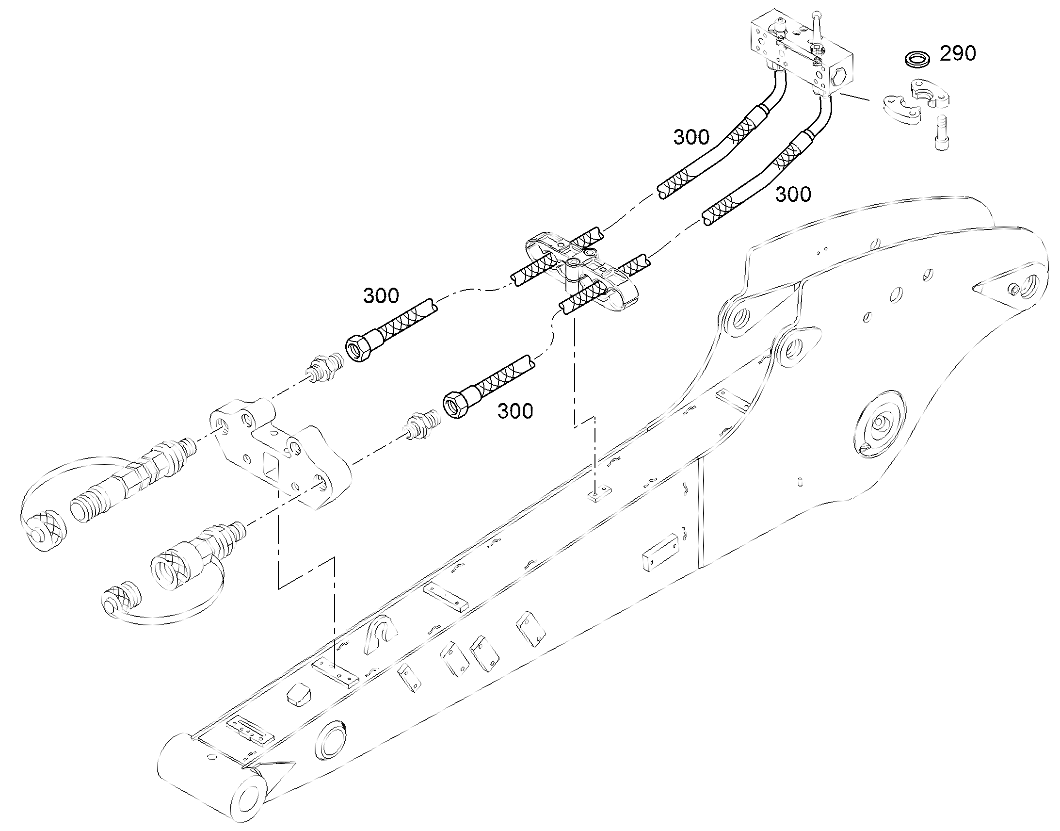 ШЛАНГ 20X1590 12251621 LIEBHERR
