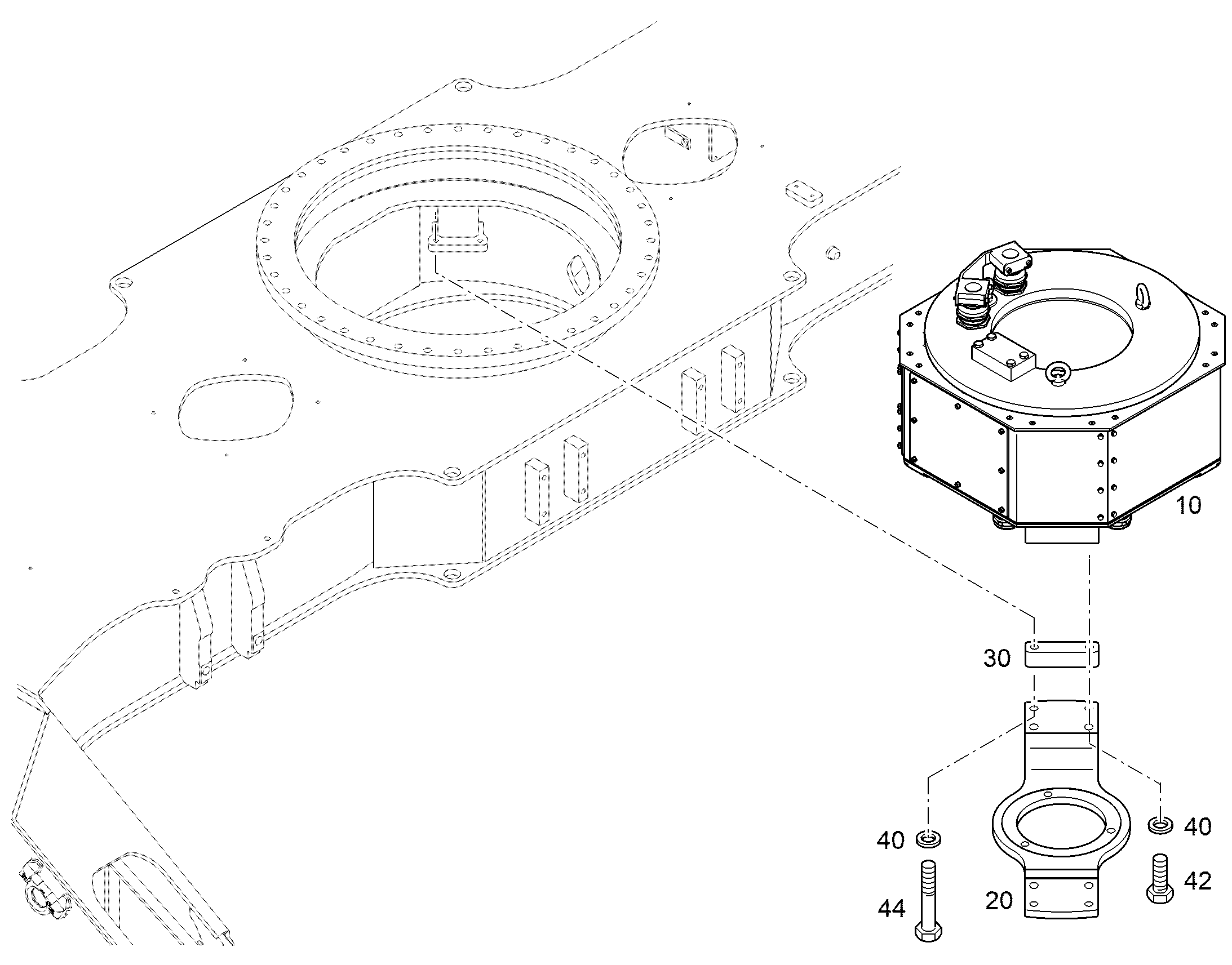 КОЛЬЦЕВОЙ ТОКОСЪЕМНИК 12257402 LIEBHERR