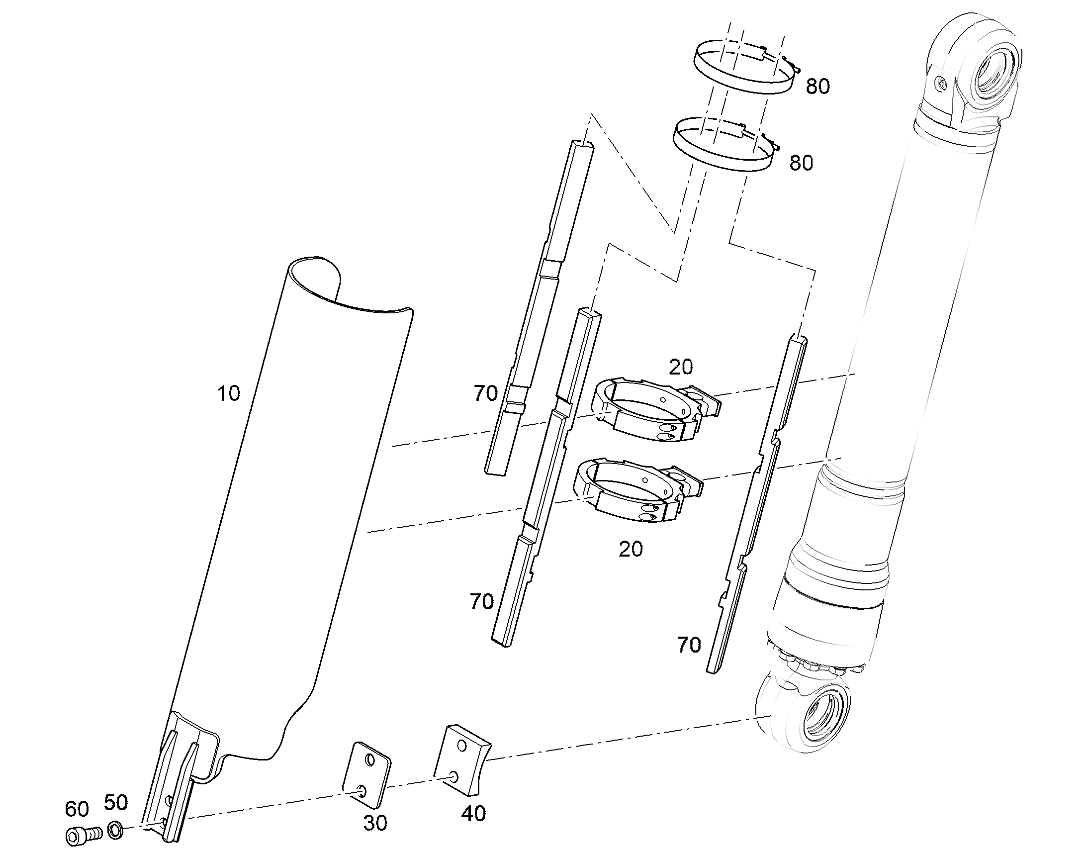 ПРОМЕЖУТОЧНАЯ ПЛАНКА 12968905 LIEBHERR