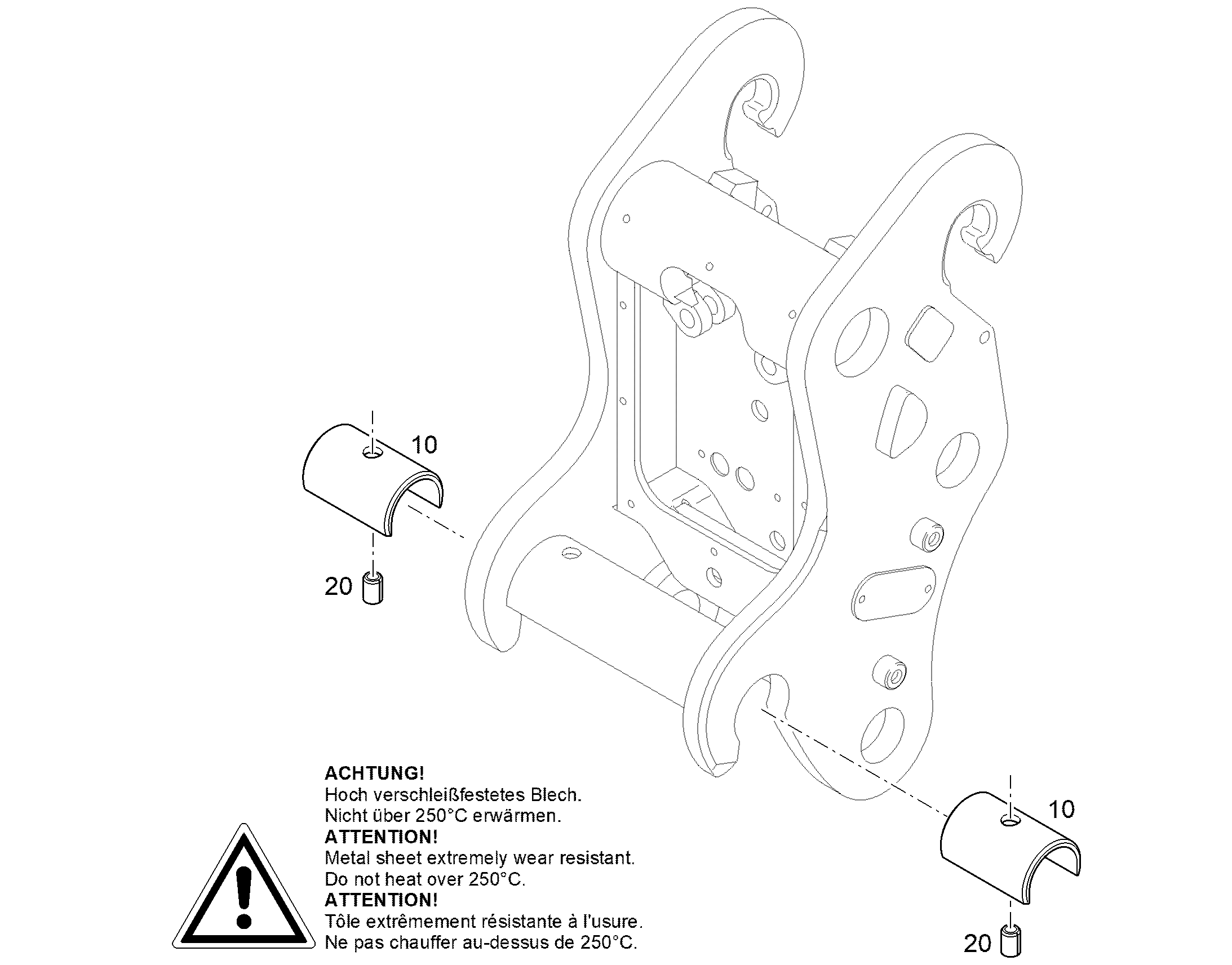 ПОЛУЧАШКА 60/75X95 12964180 LIEBHERR