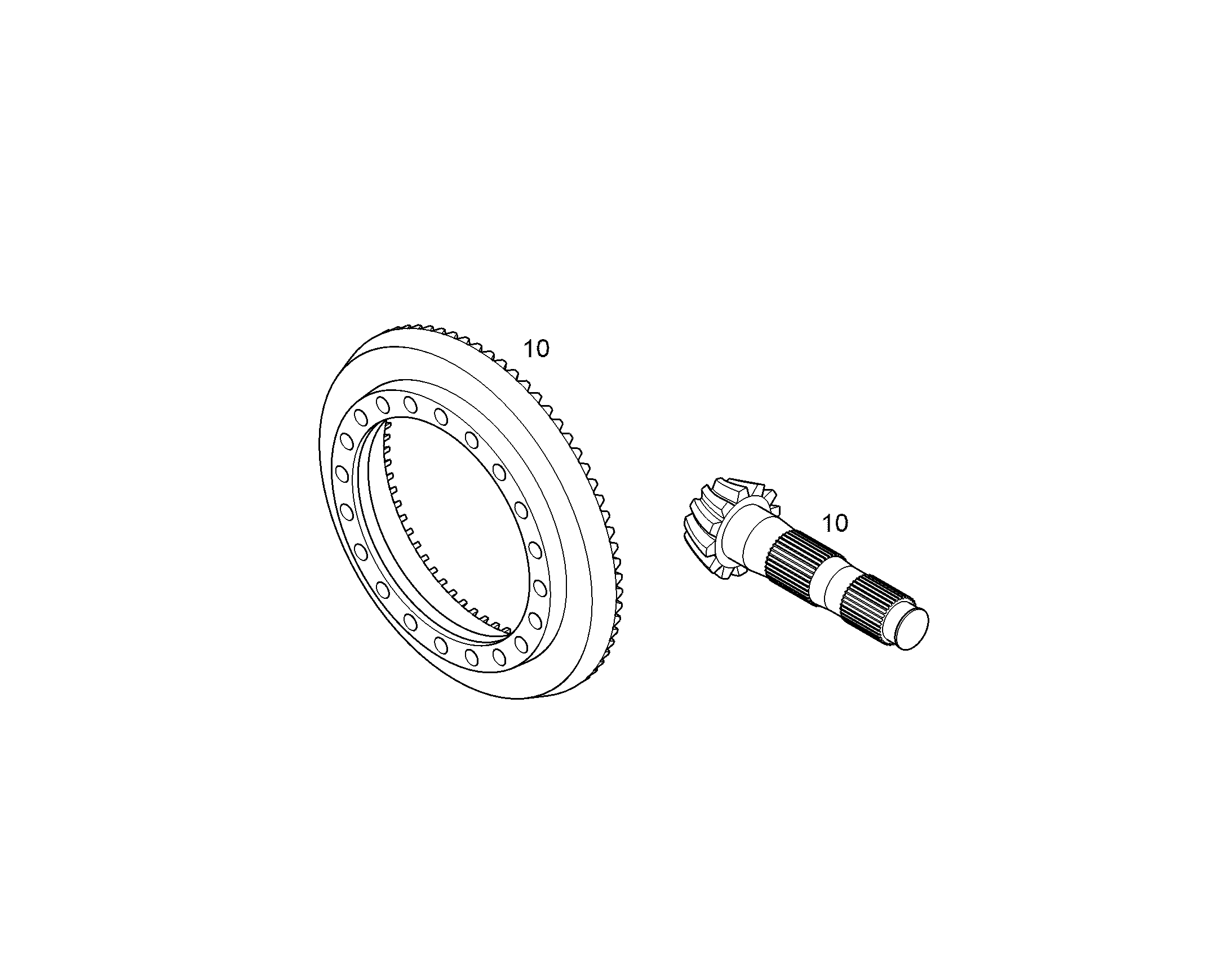 КОМПЛЕКТ КОНИЧЕСКИХ КОЛЕС 12259892 LIEBHERR