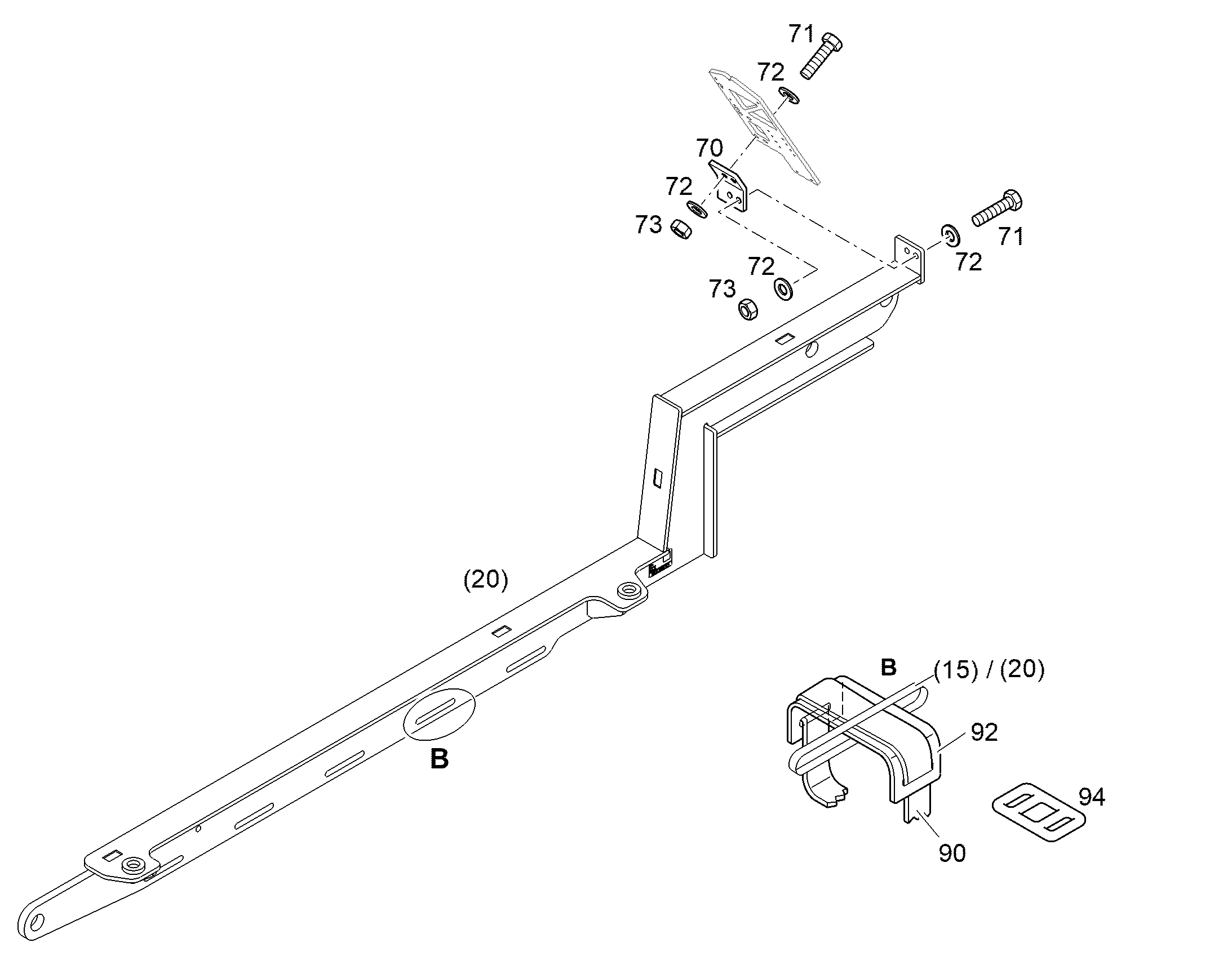 PLASTIC STRIP 8042649 LIEBHERR