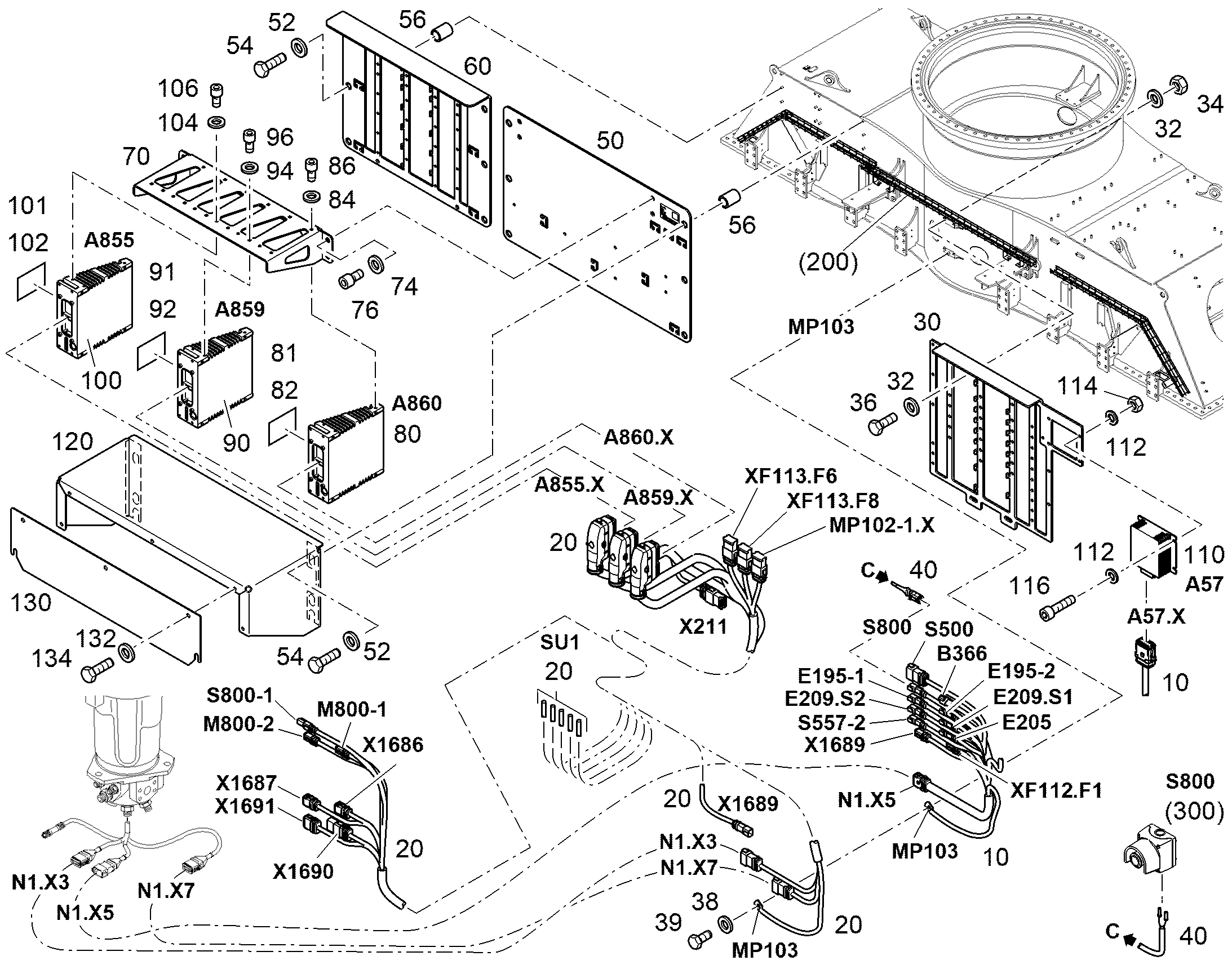 КРЕПЕЖ 12988059 LIEBHERR