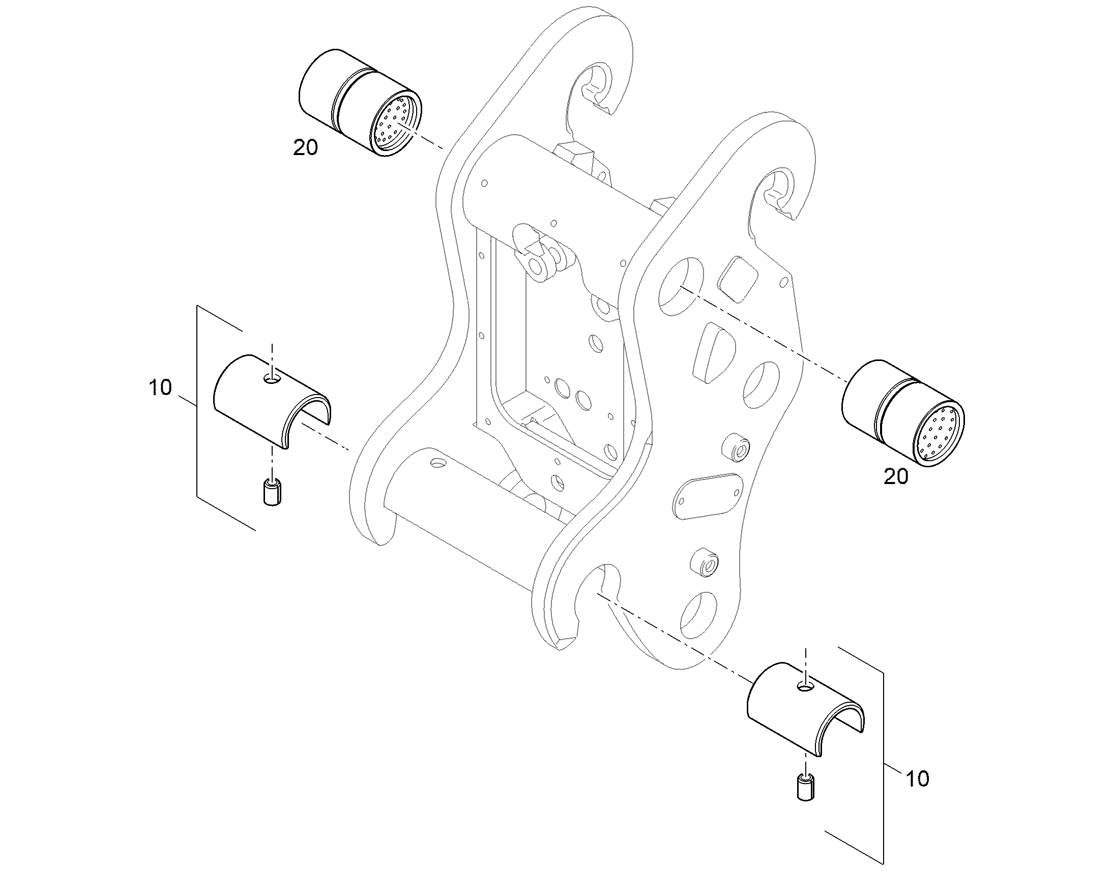 BUSH ASSEMBLY HALBSCHALEN 12974430 LIEBHERR