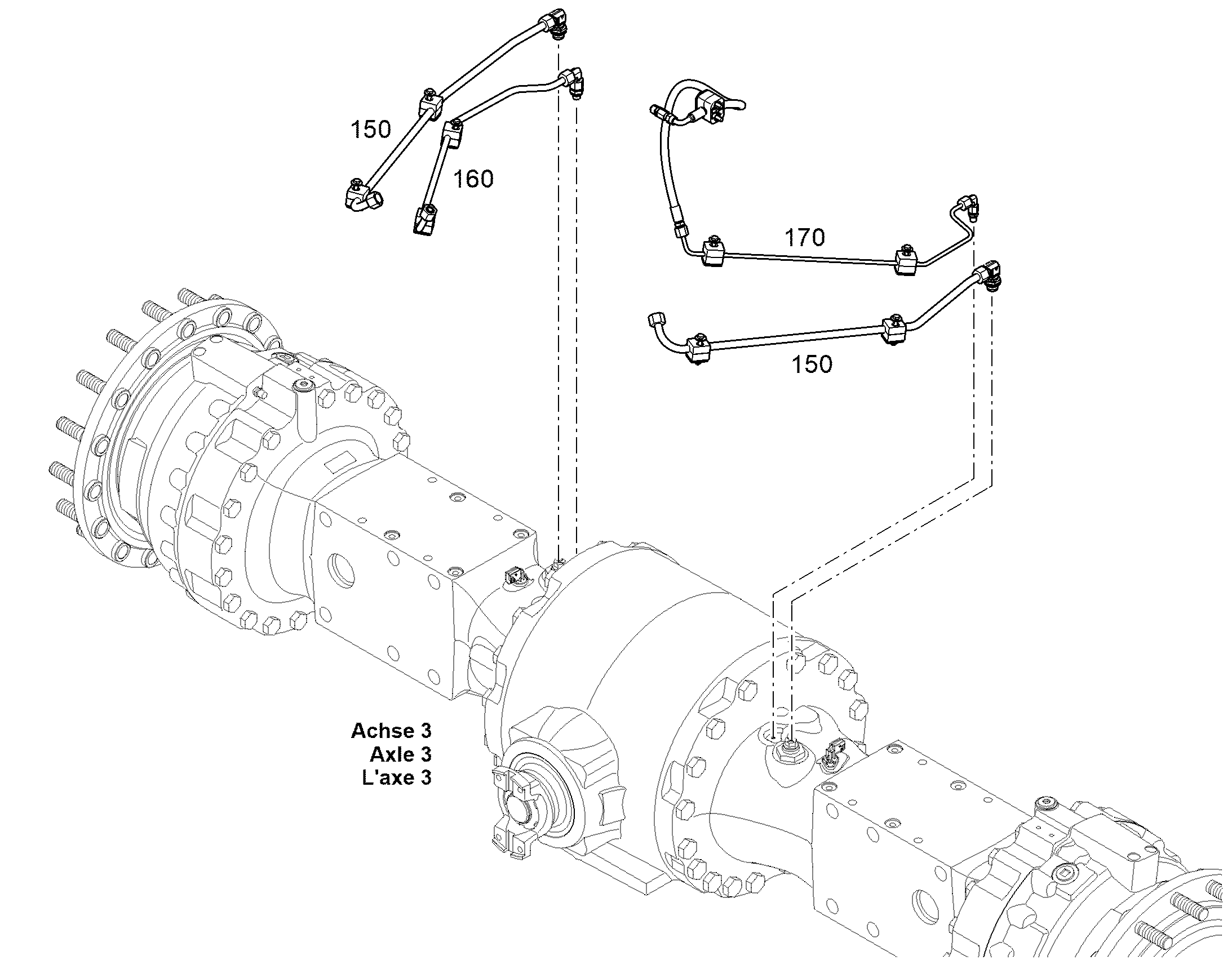 MOUNTING HYDR.INSTALLATION 12989586 LIEBHERR