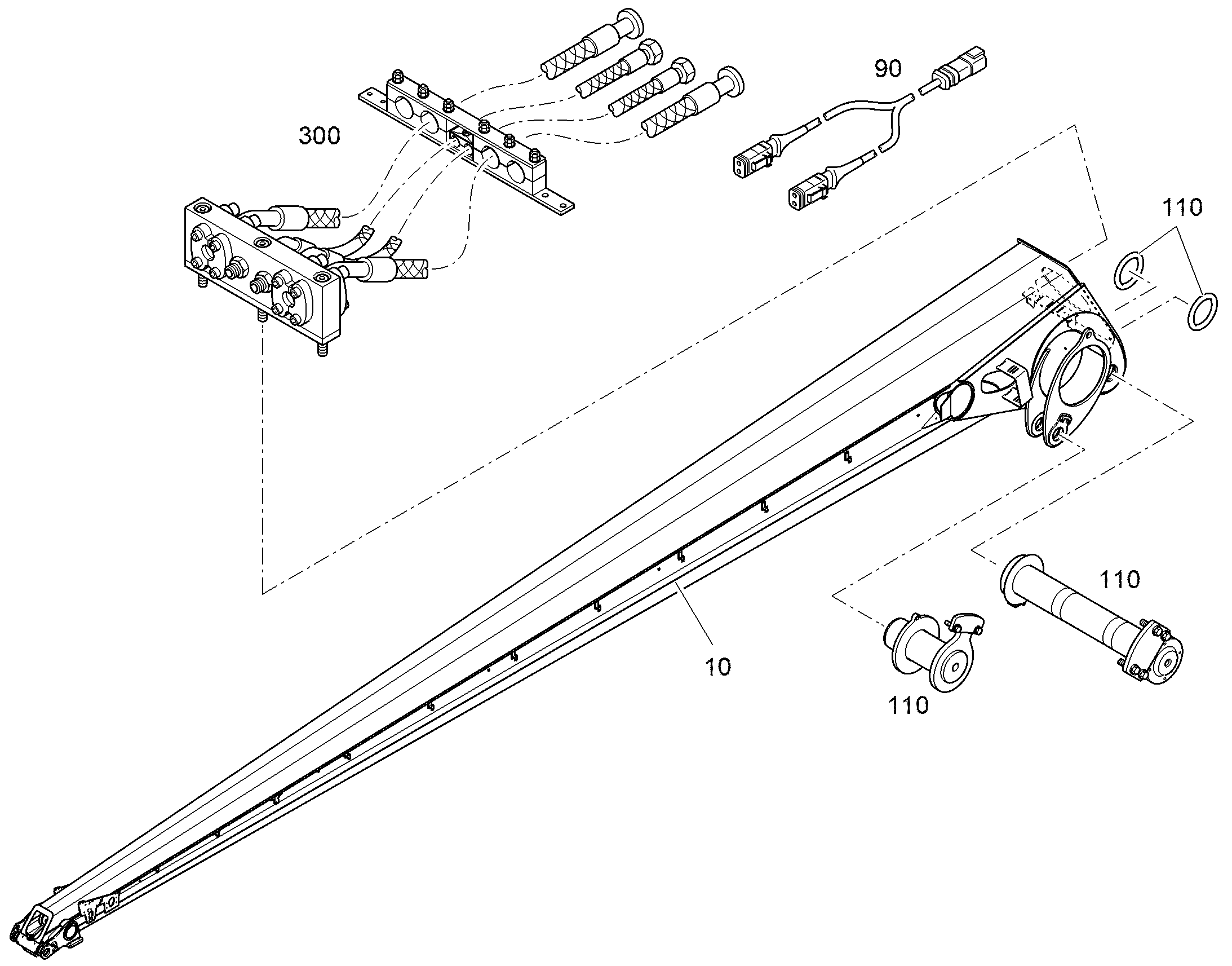 PORT ROD STRAIGHT 16,00M 13402018 LIEBHERR