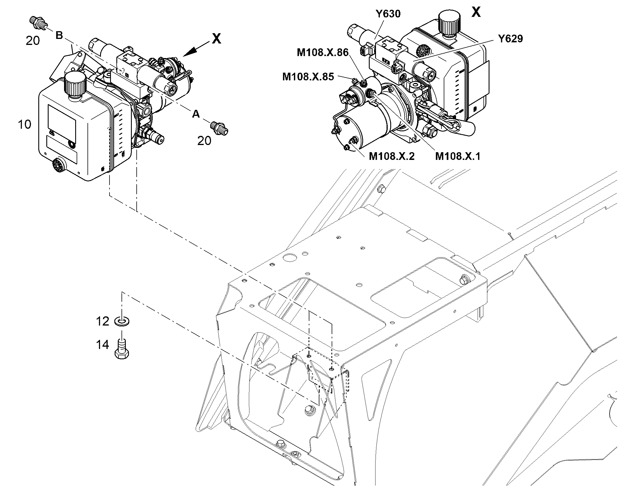 ЭЛЕКТРОГИДРАВЛИЧЕСКИЙ НАСОС 12250544 LIEBHERR