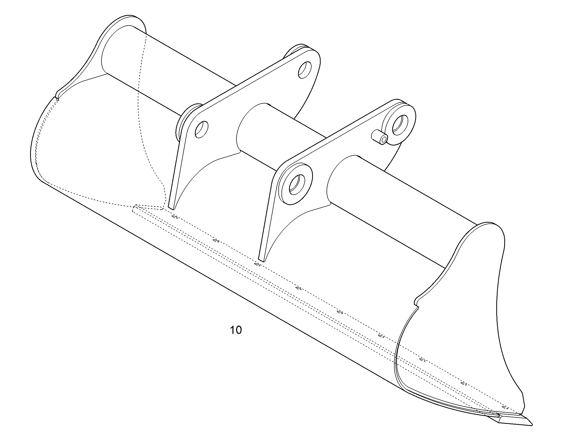 КОВШ УНИВЕРСАЛЬНЫЙ 1400mm 0,4m³ 12998672 LIEBHERR