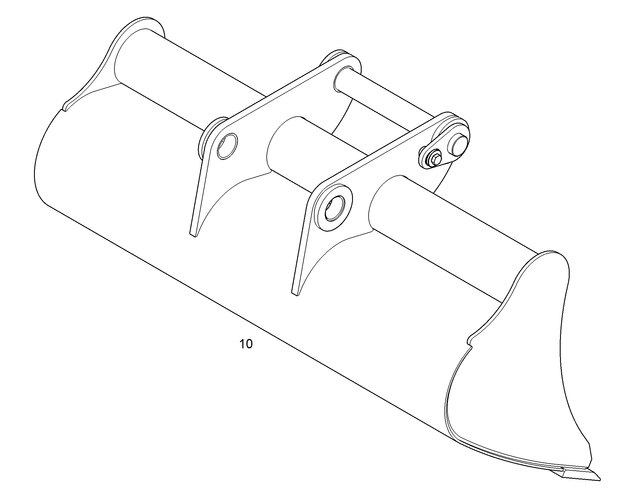 КОВШ УНИВЕРСАЛЬНЫЙ 1400mm 0,40m³ 12998674 LIEBHERR