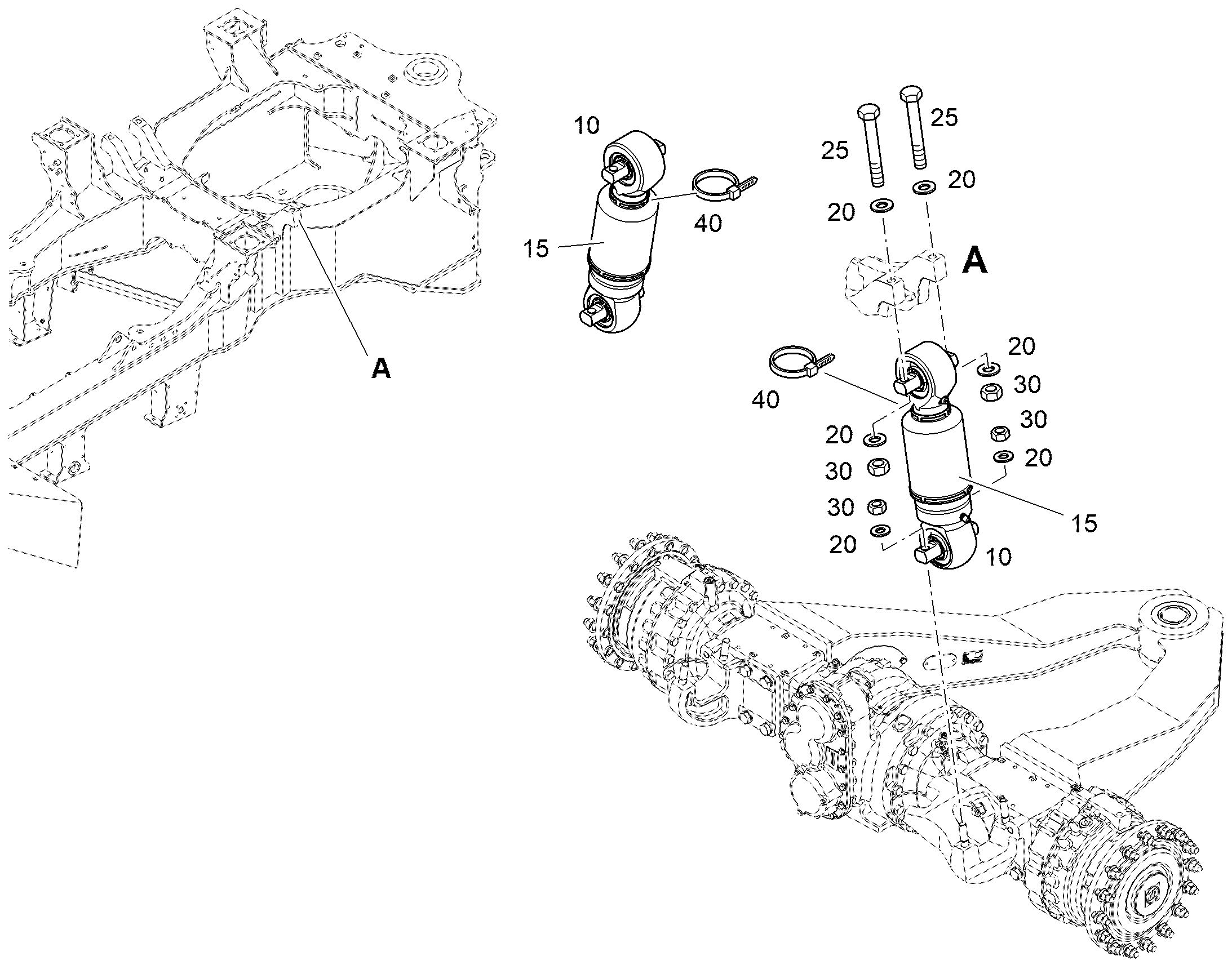 АМОРТИЗАТОР 12999619 LIEBHERR