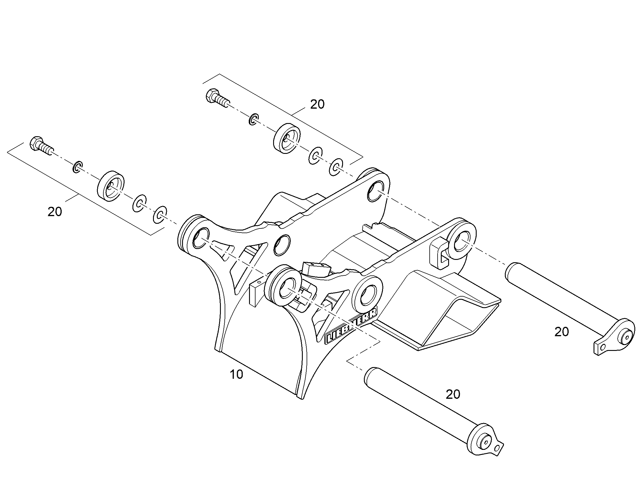 СТОЙКА ПОДШИПНИКА 13459602 LIEBHERR