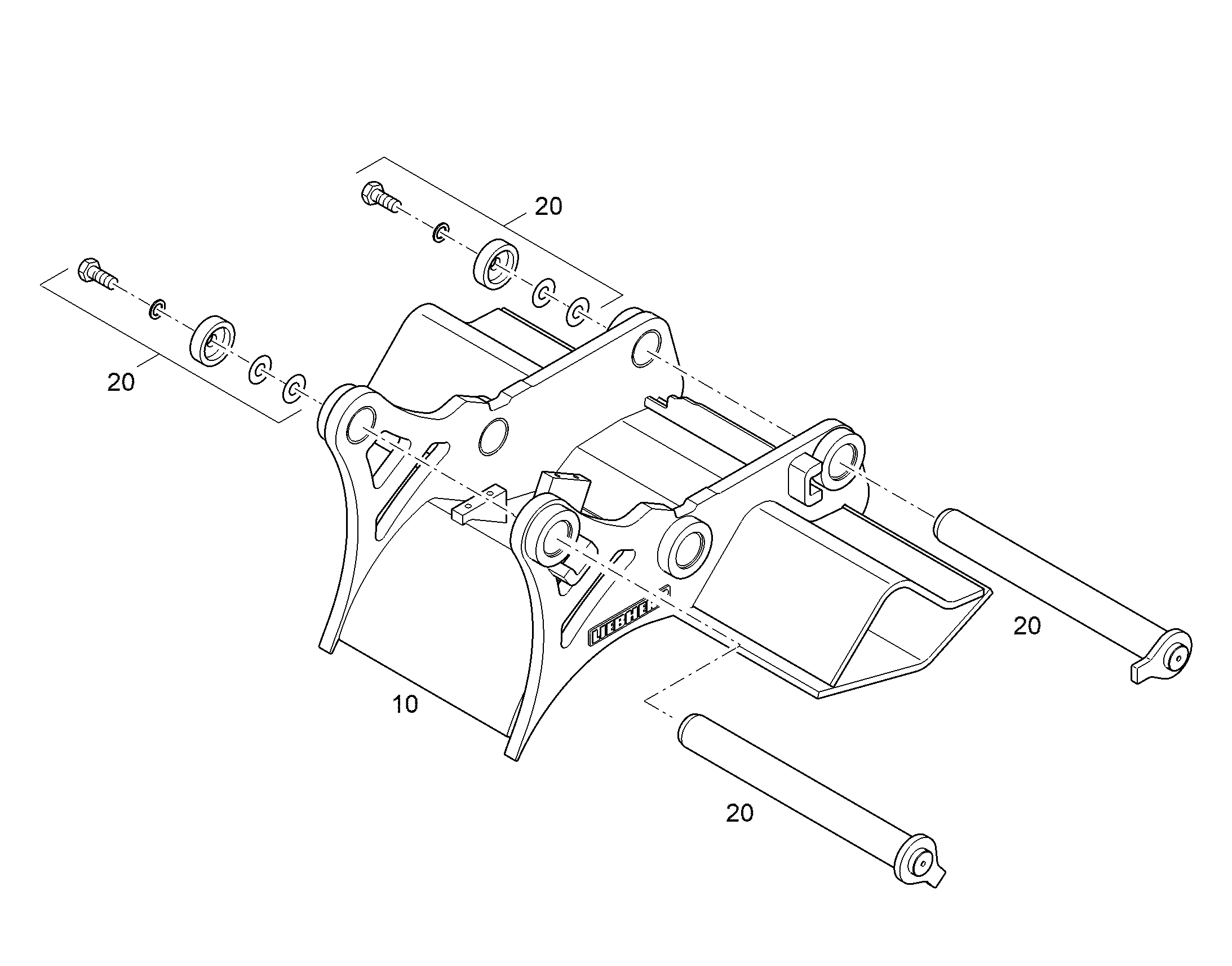СТОЙКА ПОДШИПНИКА 13461272 LIEBHERR