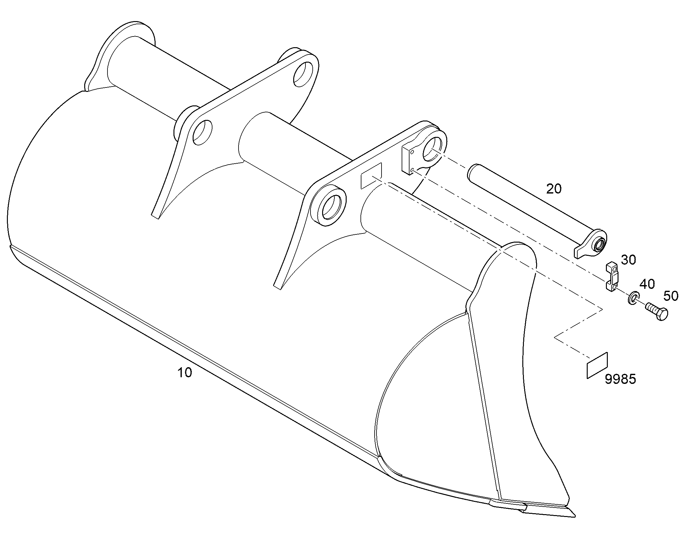 КОВШ УНИВЕРСАЛЬНЫЙ 1600mm 1,00m³ 13458336 LIEBHERR