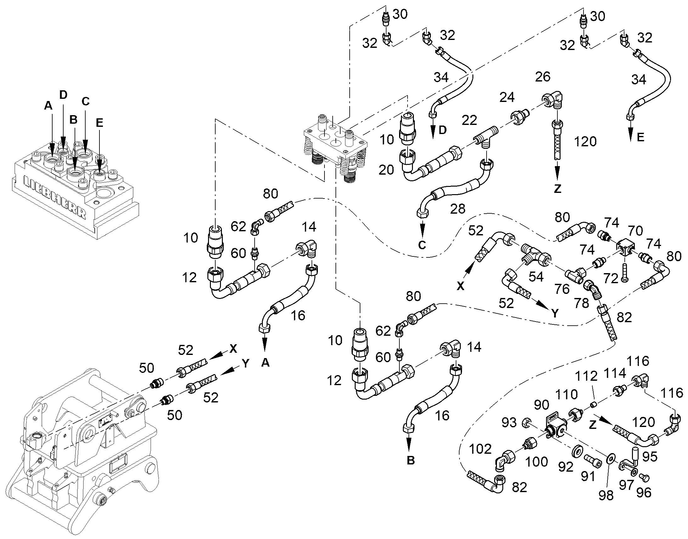ШЛАНГ 20X270 12267983 LIEBHERR